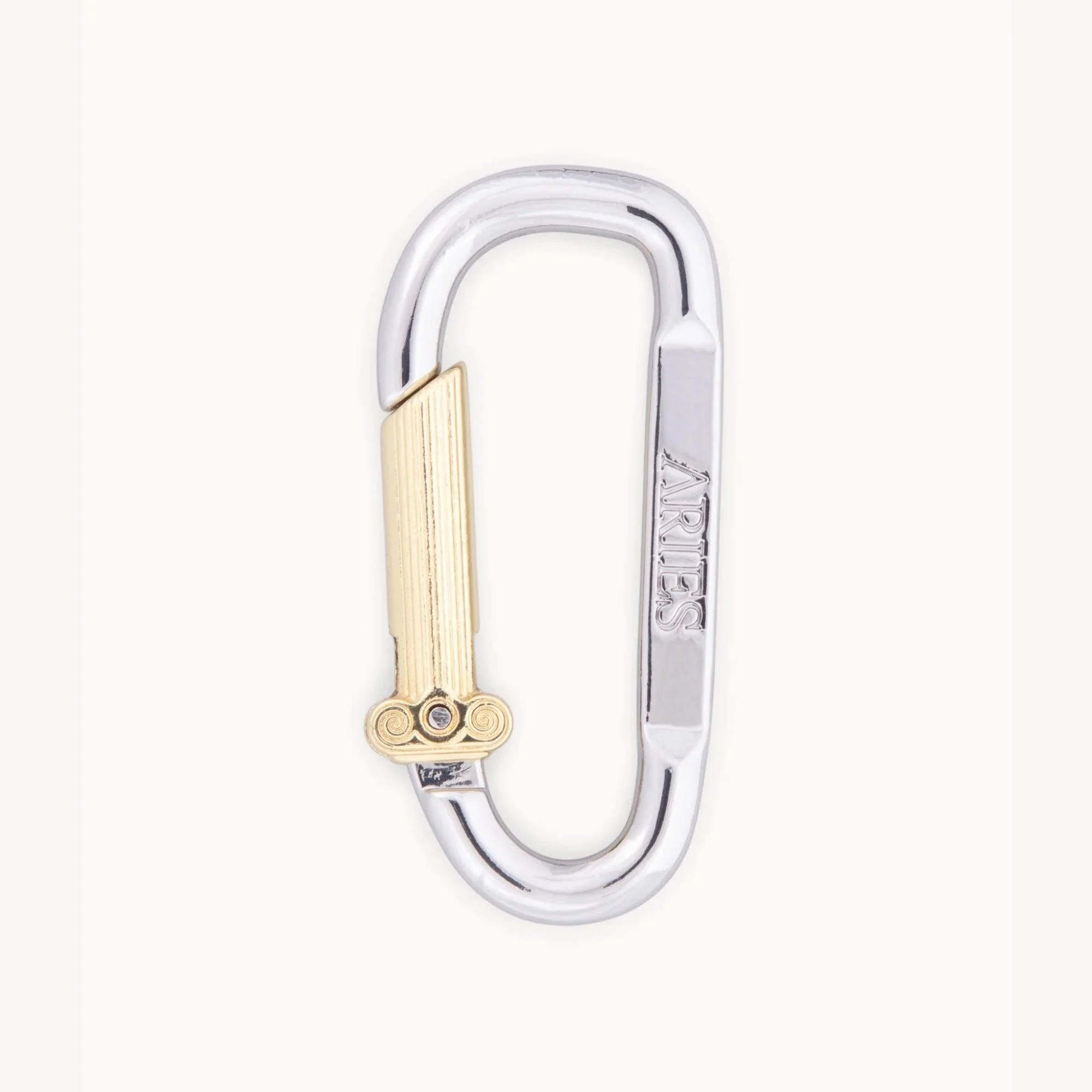 Aries Mini Carabiner Chain Necklace - Silver - Image 4