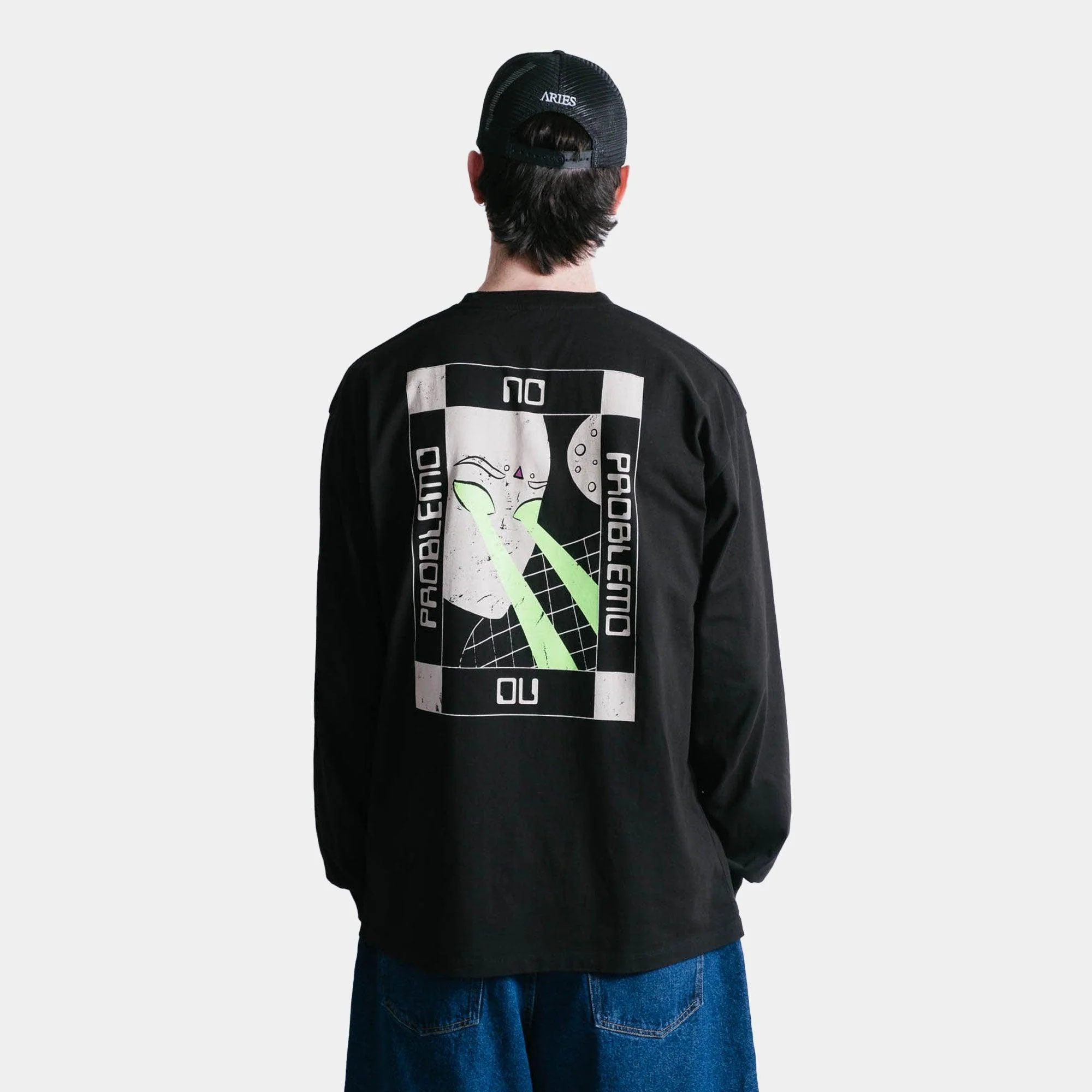 Aries No Surprise Trucker Cap - Black - Image 3