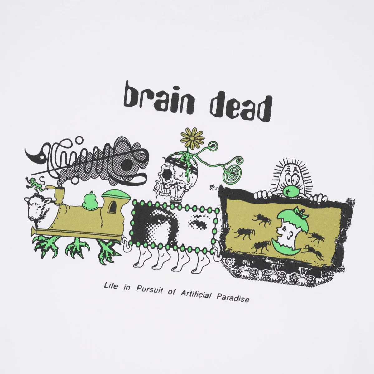 Brain Dead Artificial Paradise T-Shirt - White - Image 4