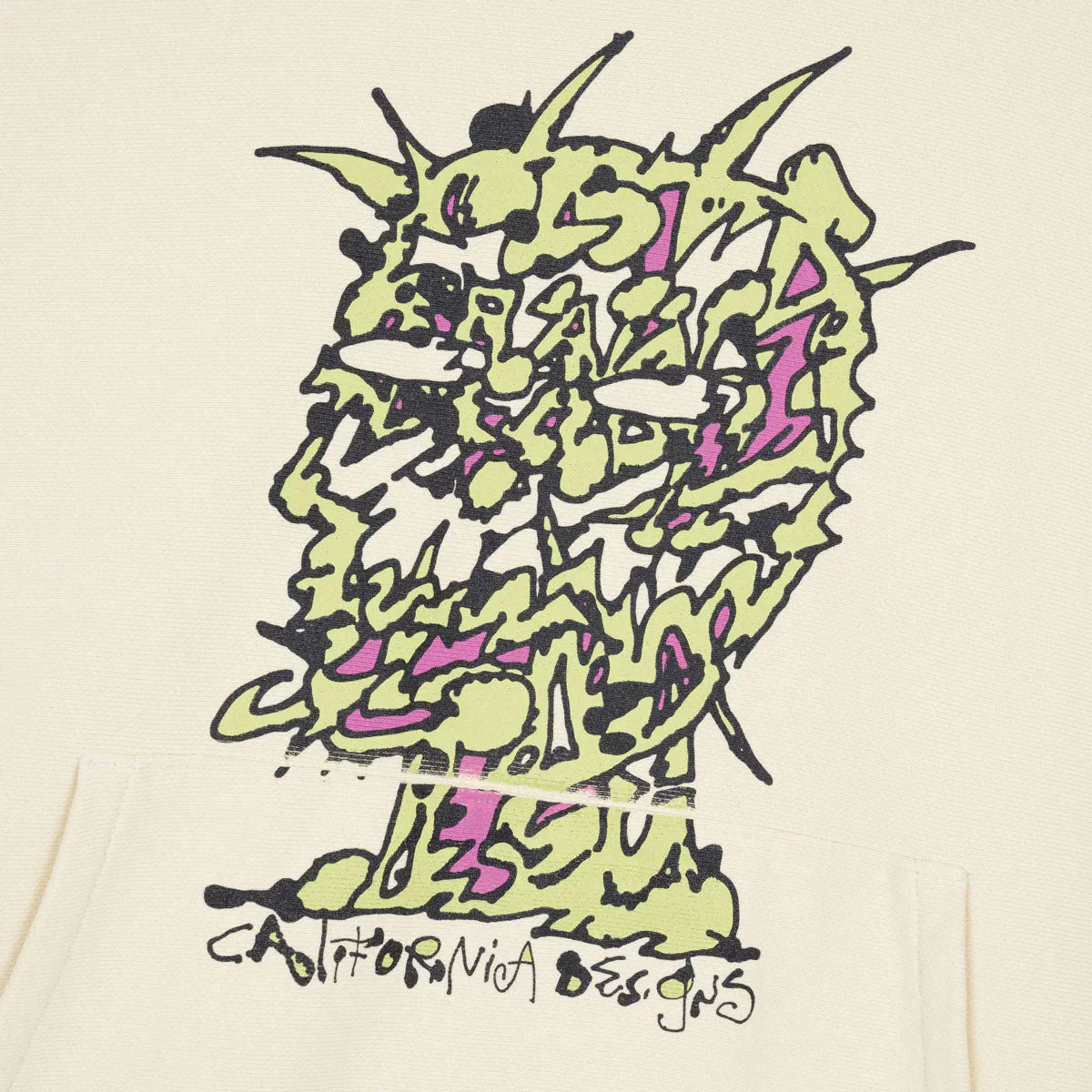 Brain Dead Scrambled Head Hoodie - Natural - Image 4