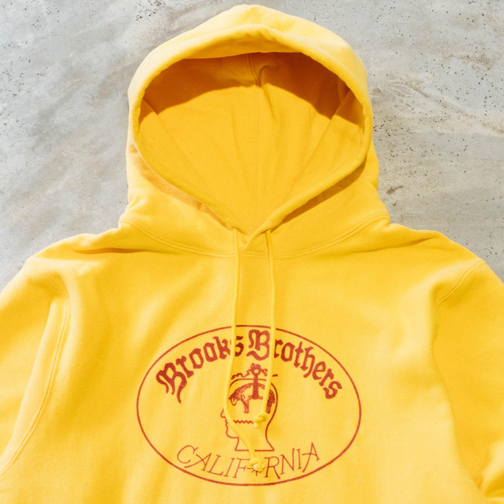 Brain Dead x Brooks Brothers Logo Hoodie - Yellow - Image 4