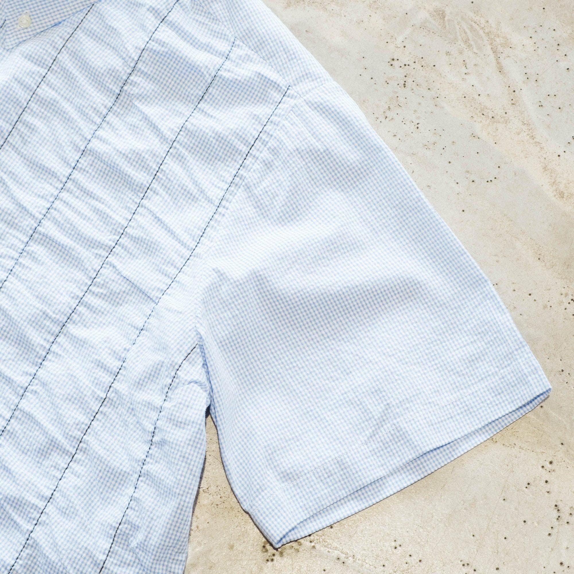 Brain Dead x Brooks Brothers Puckered Short Sleeve Pullover Shirt - Light Blue - Image 6