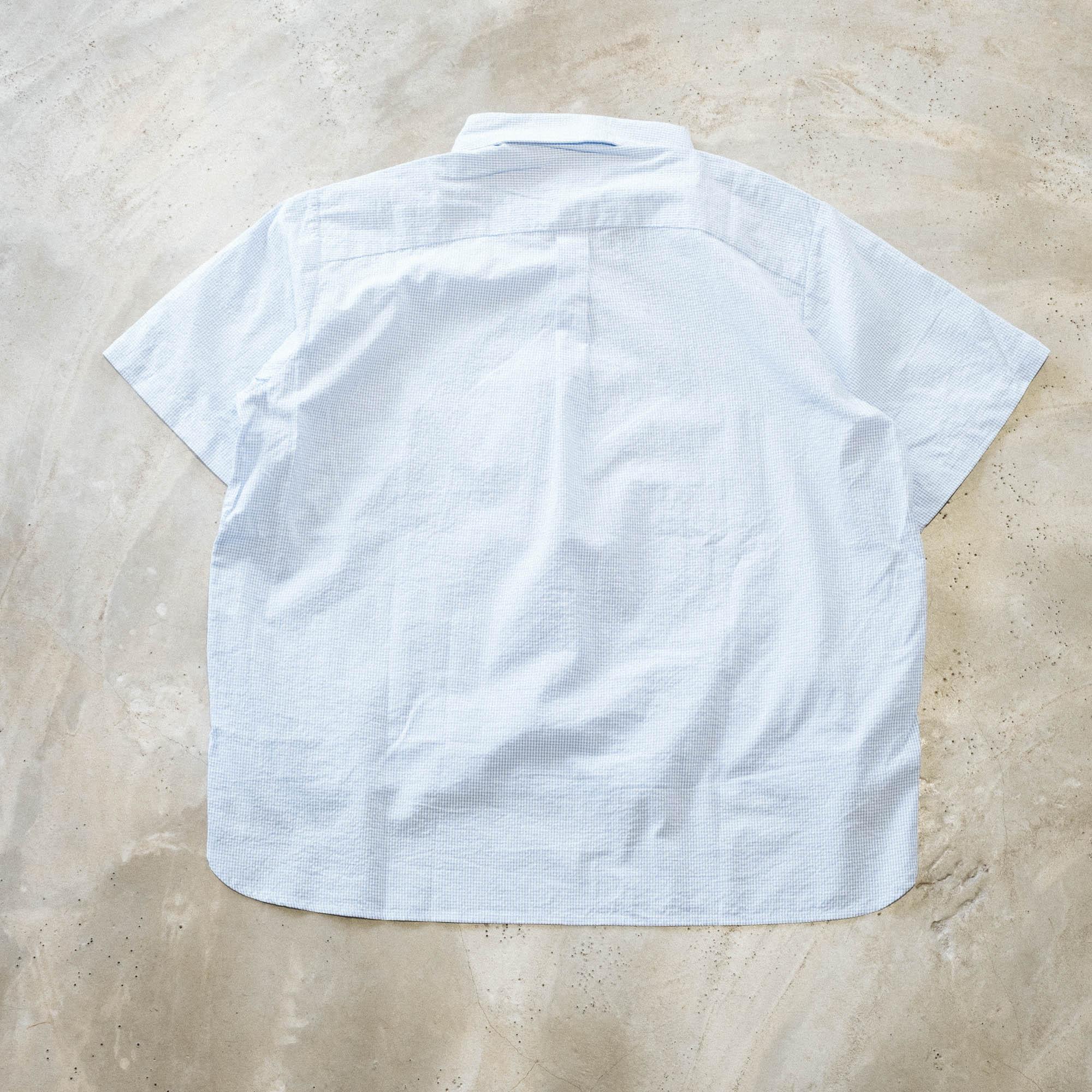 Brain Dead x Brooks Brothers Puckered Short Sleeve Pullover Shirt - Light Blue - Image 7