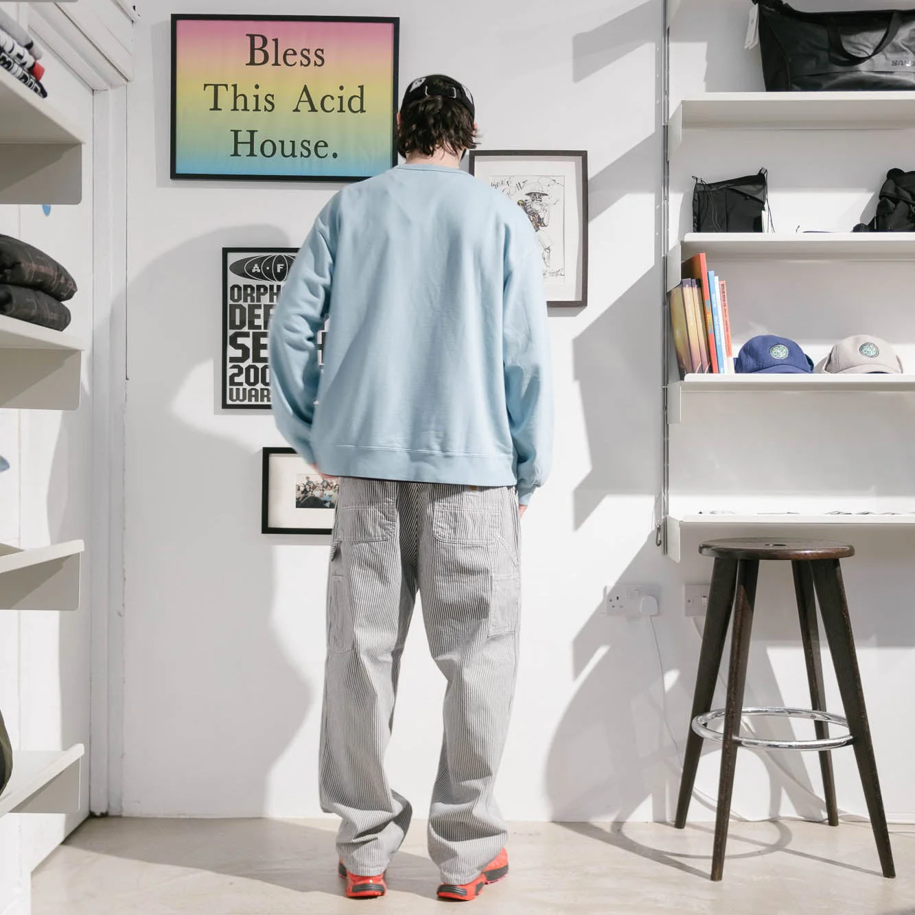 Carhartt WIP Mercer Single Knee Pant - Mercer Stripe, Graphite/Wax - Image 4