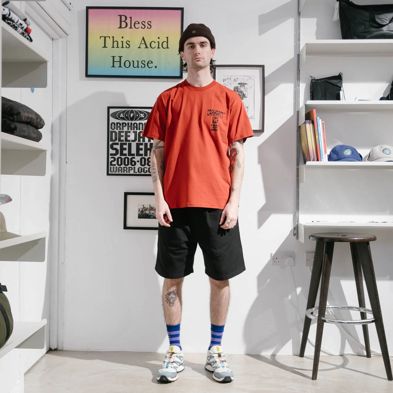 Carhartt WIP Rainer Short - Black Garment Dyed - Image 3