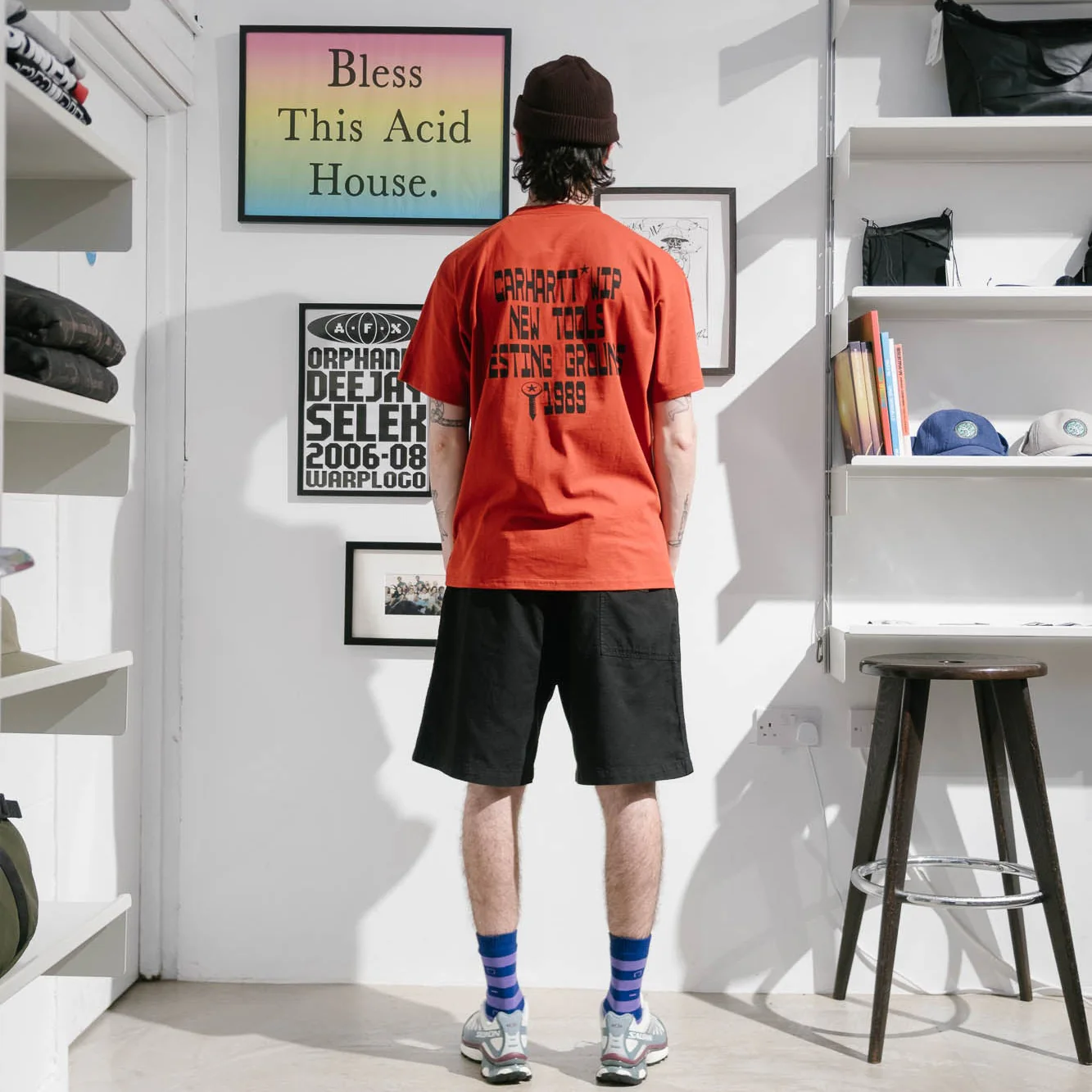 Carhartt WIP Rainer Short - Black Garment Dyed - Image 4