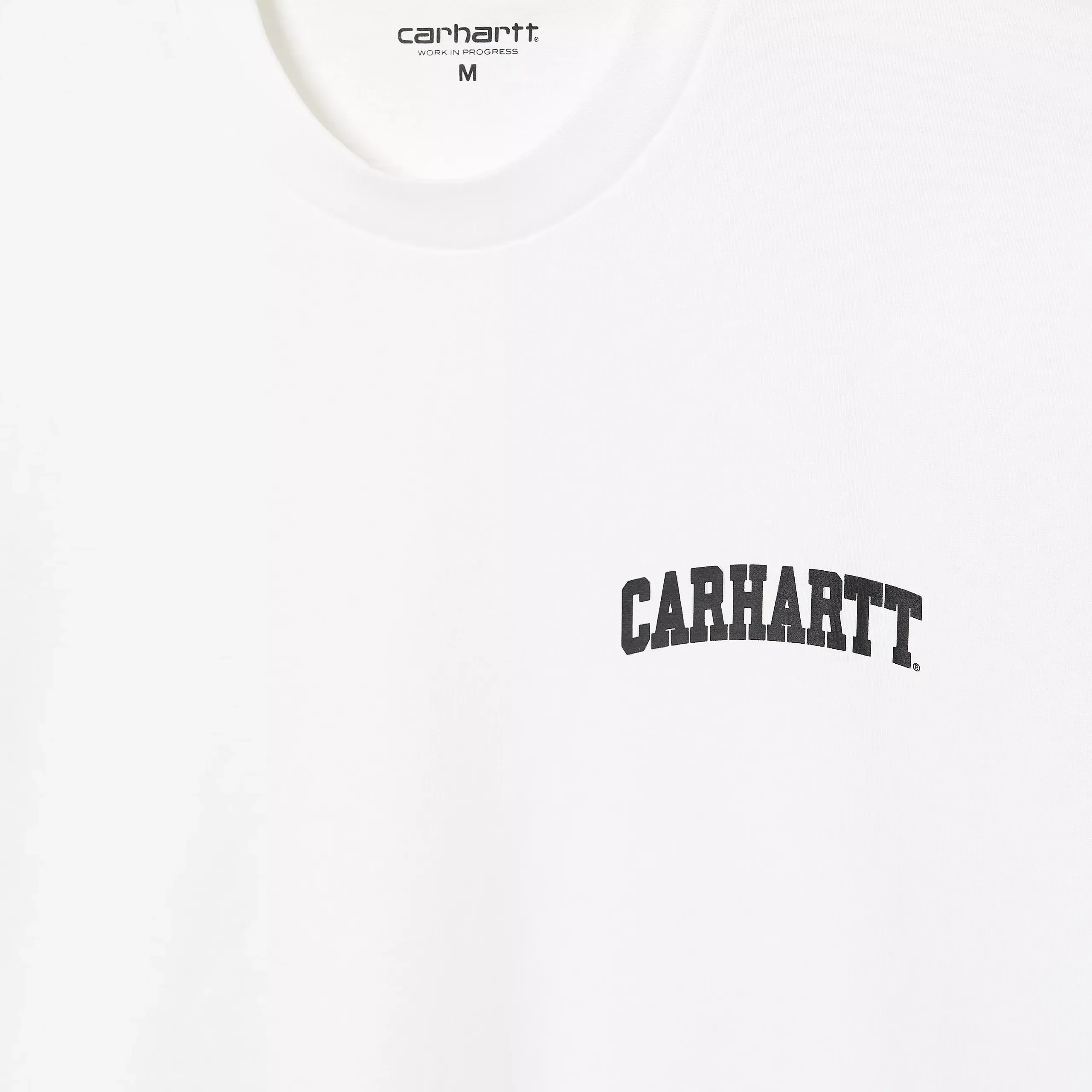 Carhartt WIP S/S University Script T-Shirt - White/Black - Image 3