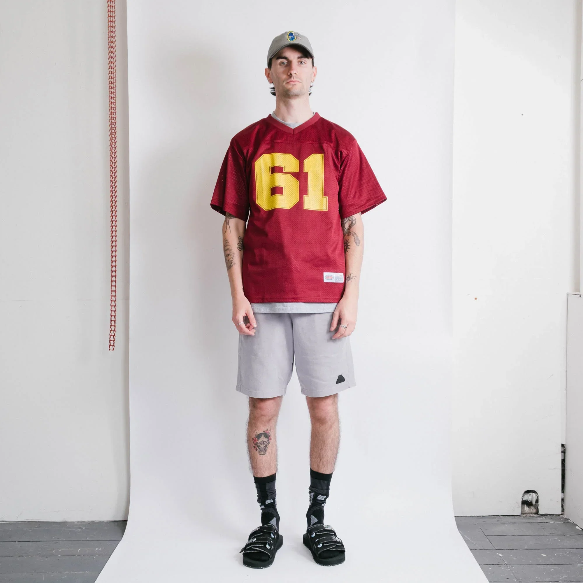 Cav Empt Overdye Cotton Jersey Shorts - Brown/Grey - Image 3