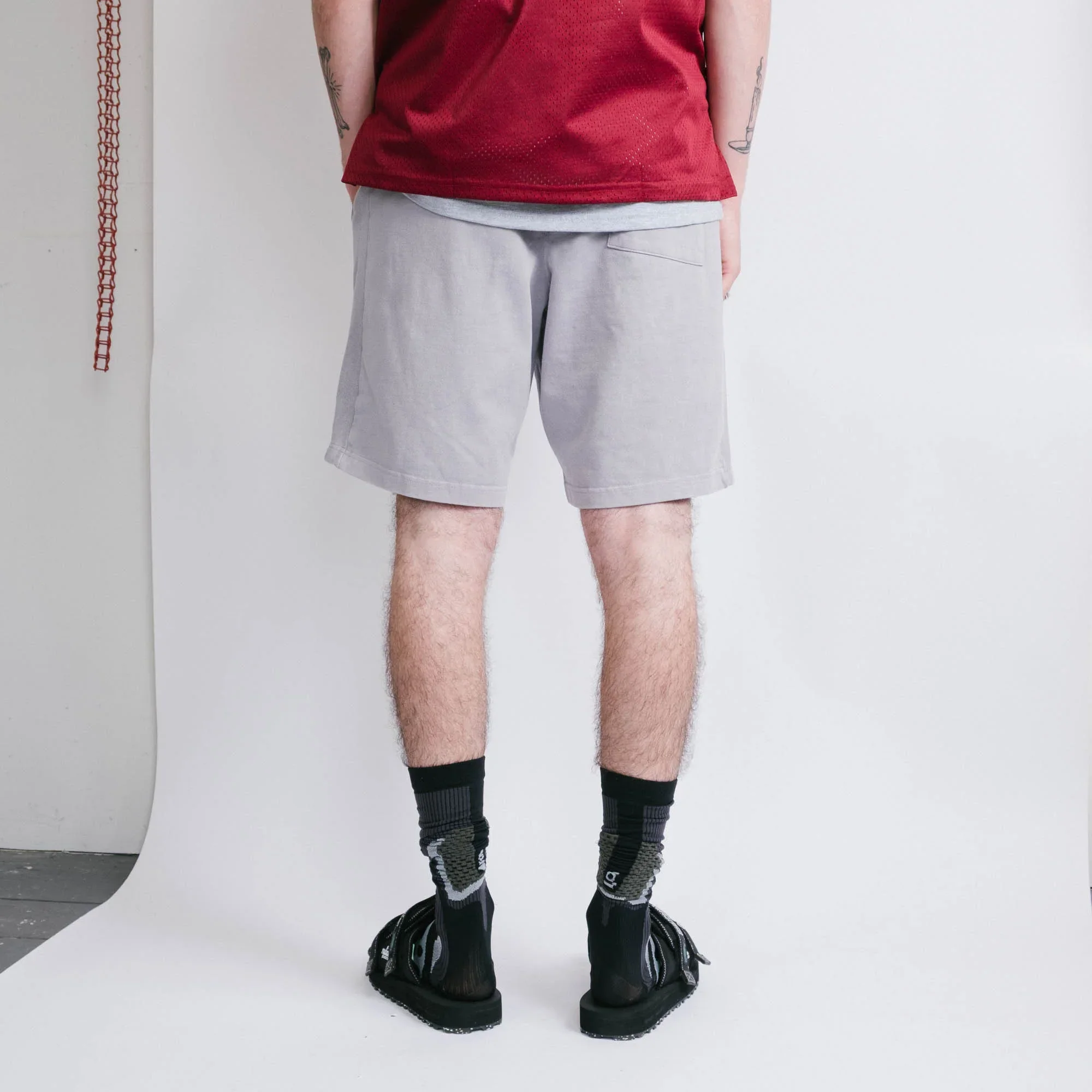 Cav Empt Overdye Cotton Jersey Shorts - Brown/Grey - Image 4
