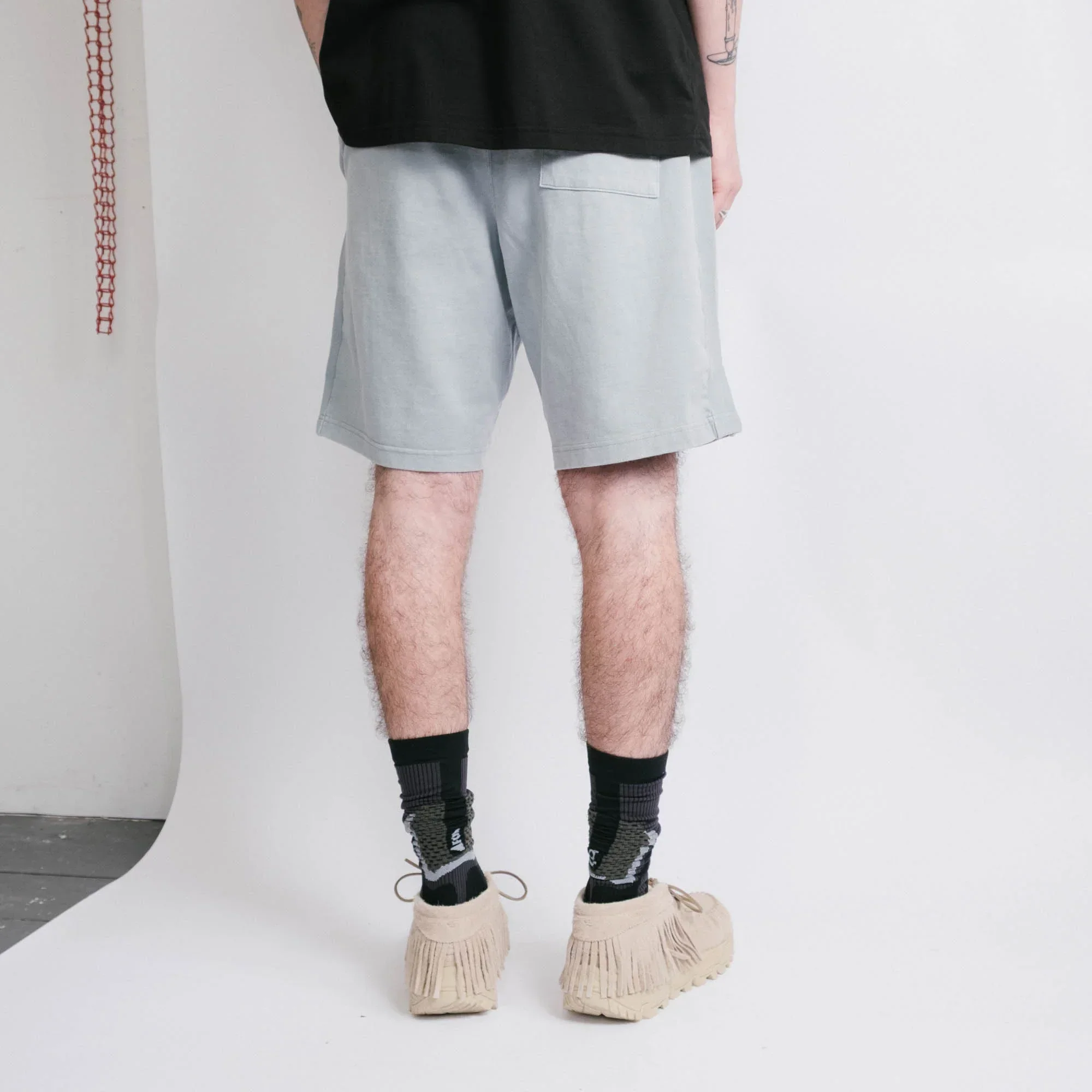 Cav Empt Overdye Cotton Jersey Shorts - Green/Grey - Image 5