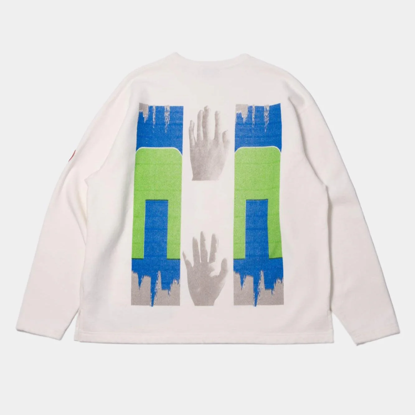 Cav Empt Washed ⋂HAN⋂ Long Sleeve  - White - Image 10