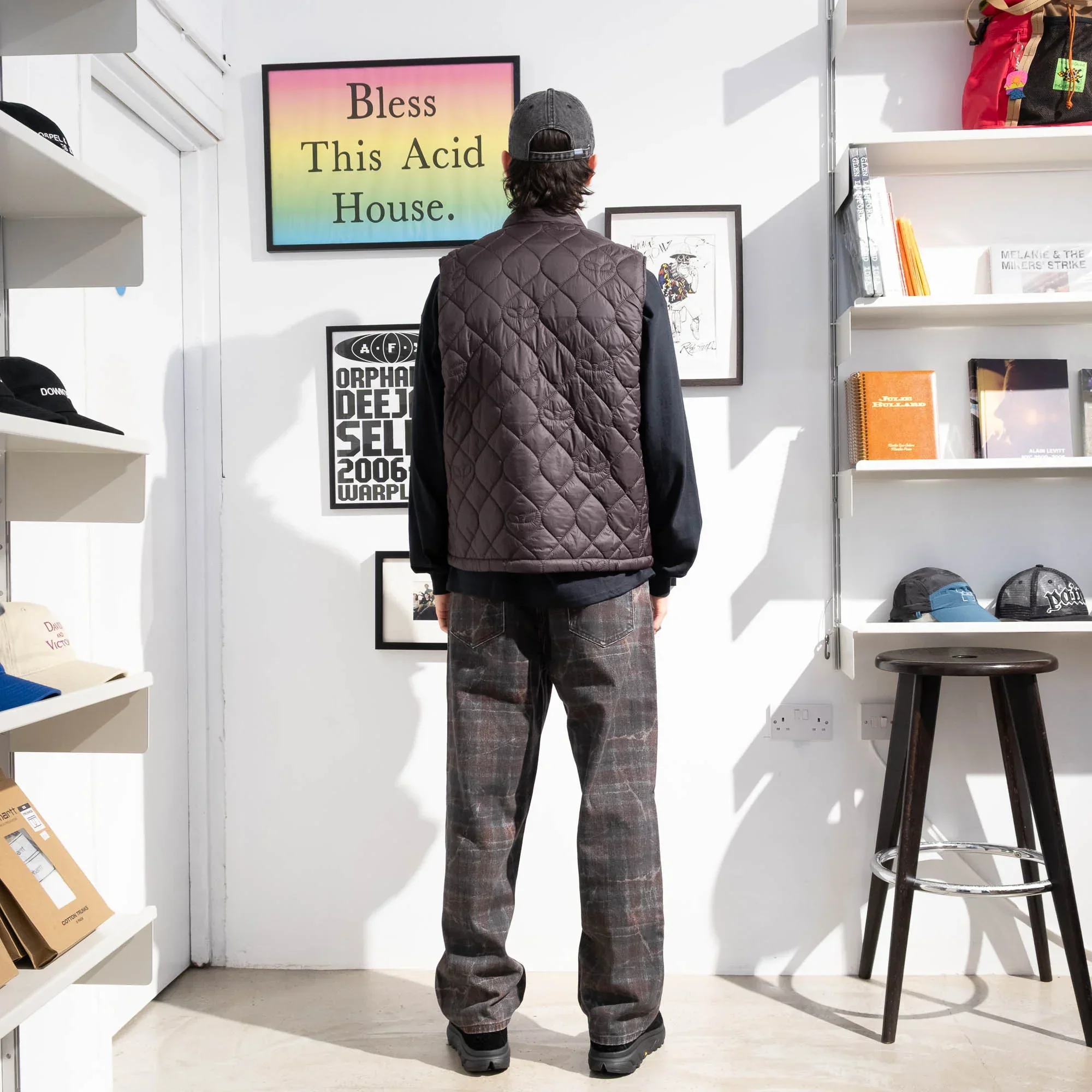 Fucking Awesome Distressed Plaid Fecke Denim Jean - Plaid - Image 3