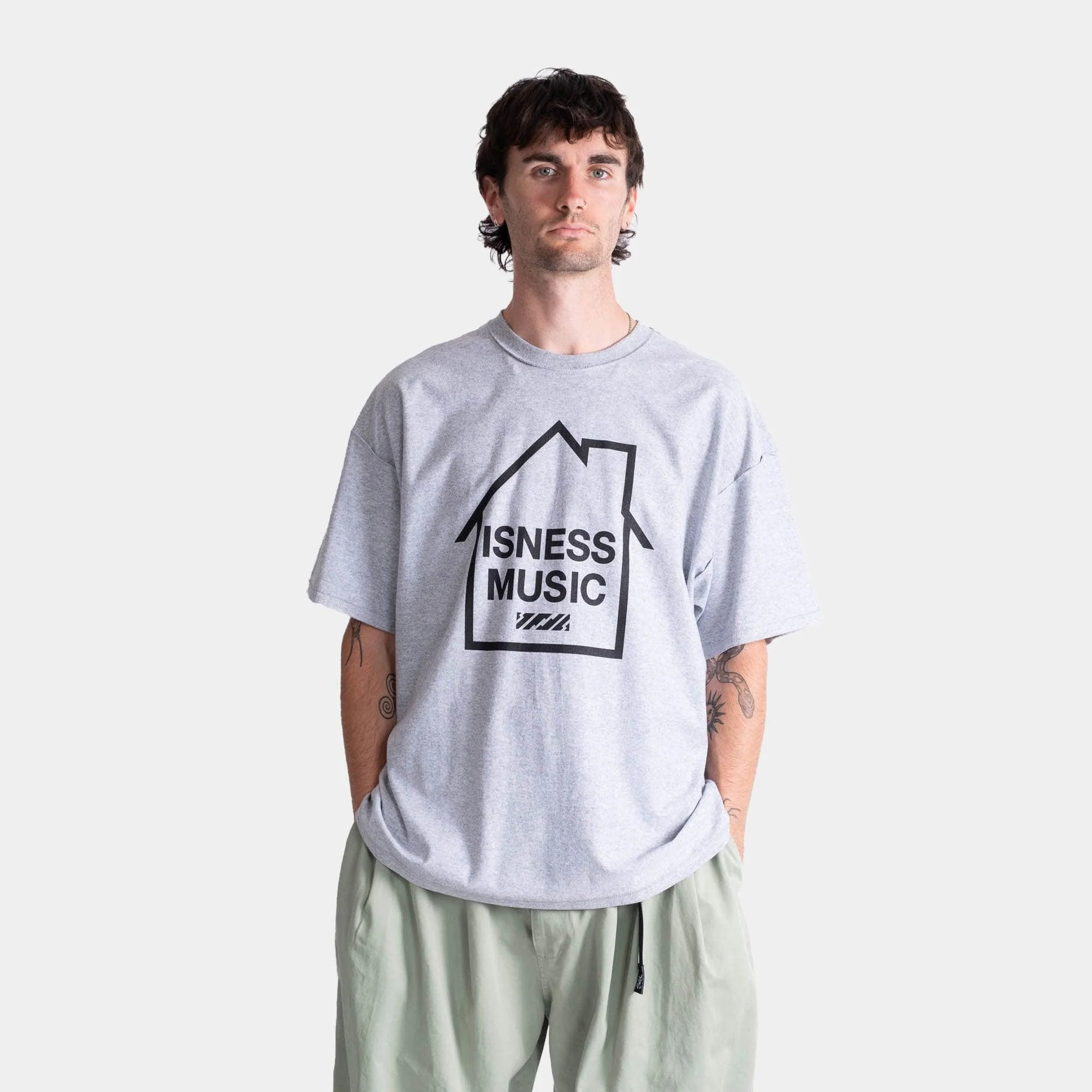 is-ness Logo Tee - Grey - Image 6