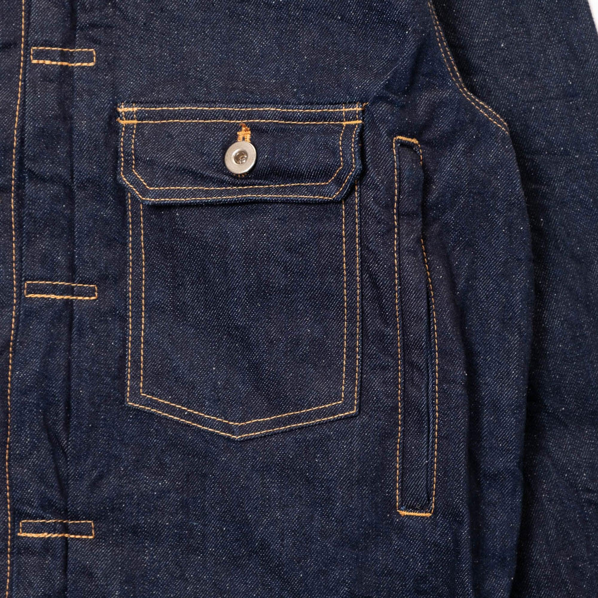 is-ness Silk Denim Jacket - Indigo - Image 4