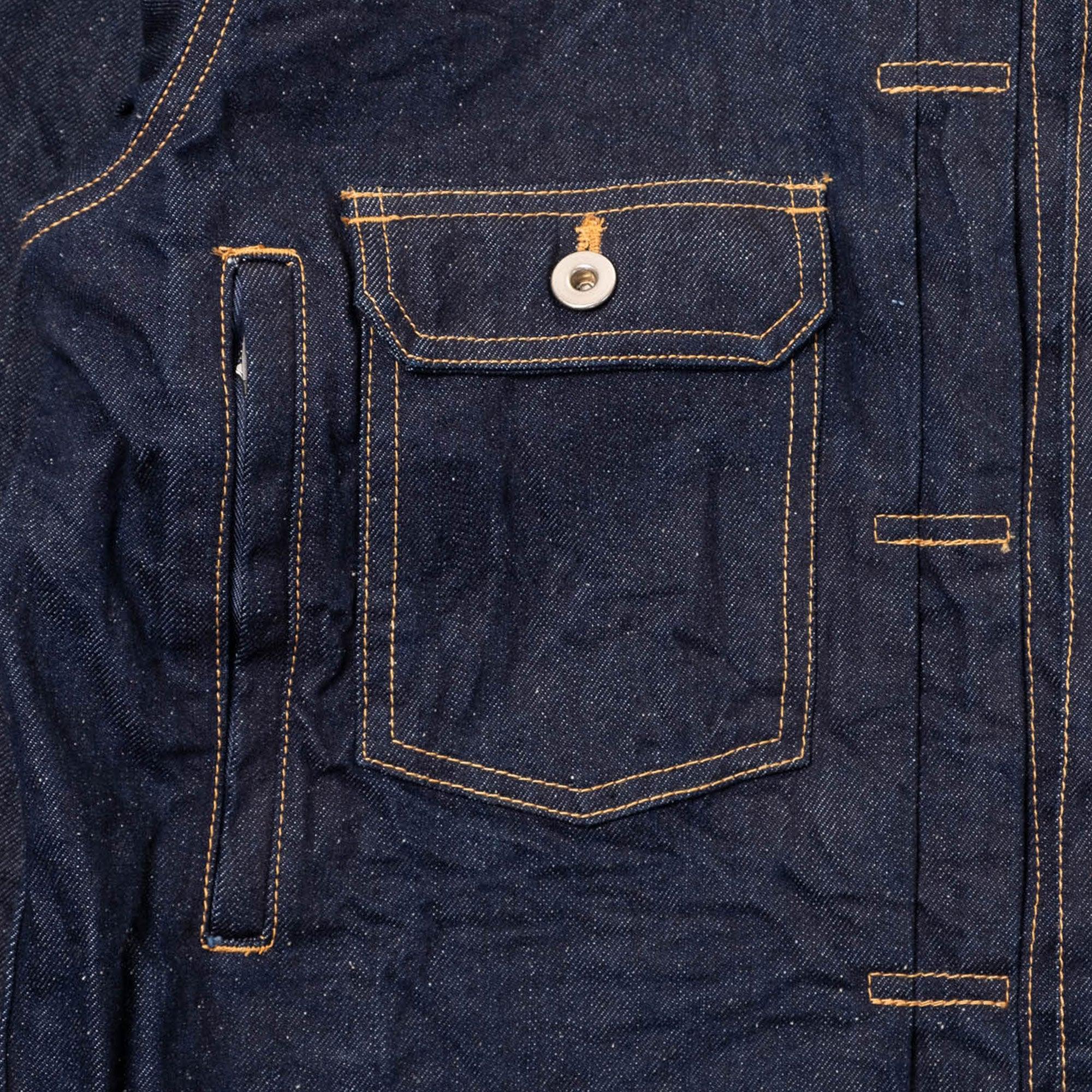 is-ness Silk Denim Jacket - Indigo - Image 5