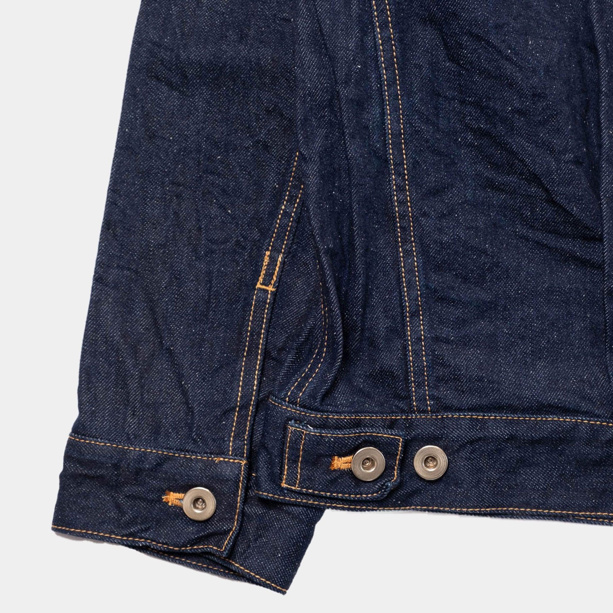 is-ness Silk Denim Jacket - Indigo - Image 7