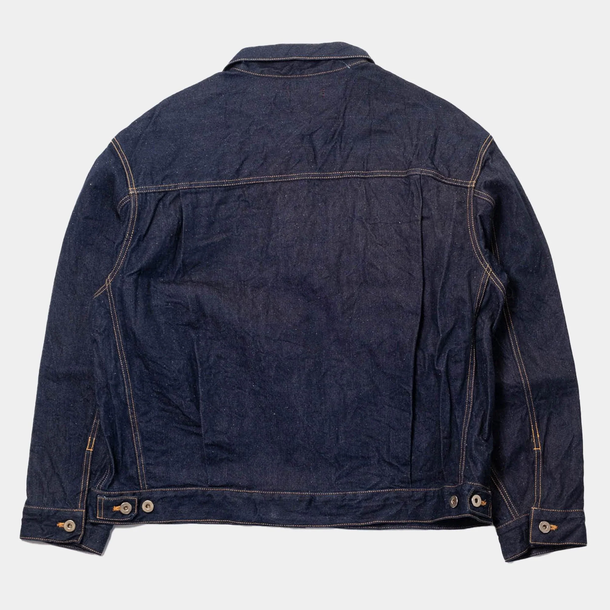 is-ness Silk Denim Jacket - Indigo - Image 8