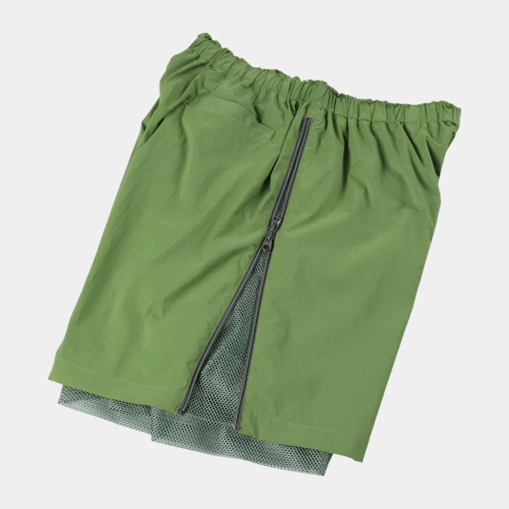 is-ness Technical Ventilation Shorts - Green - Image 3