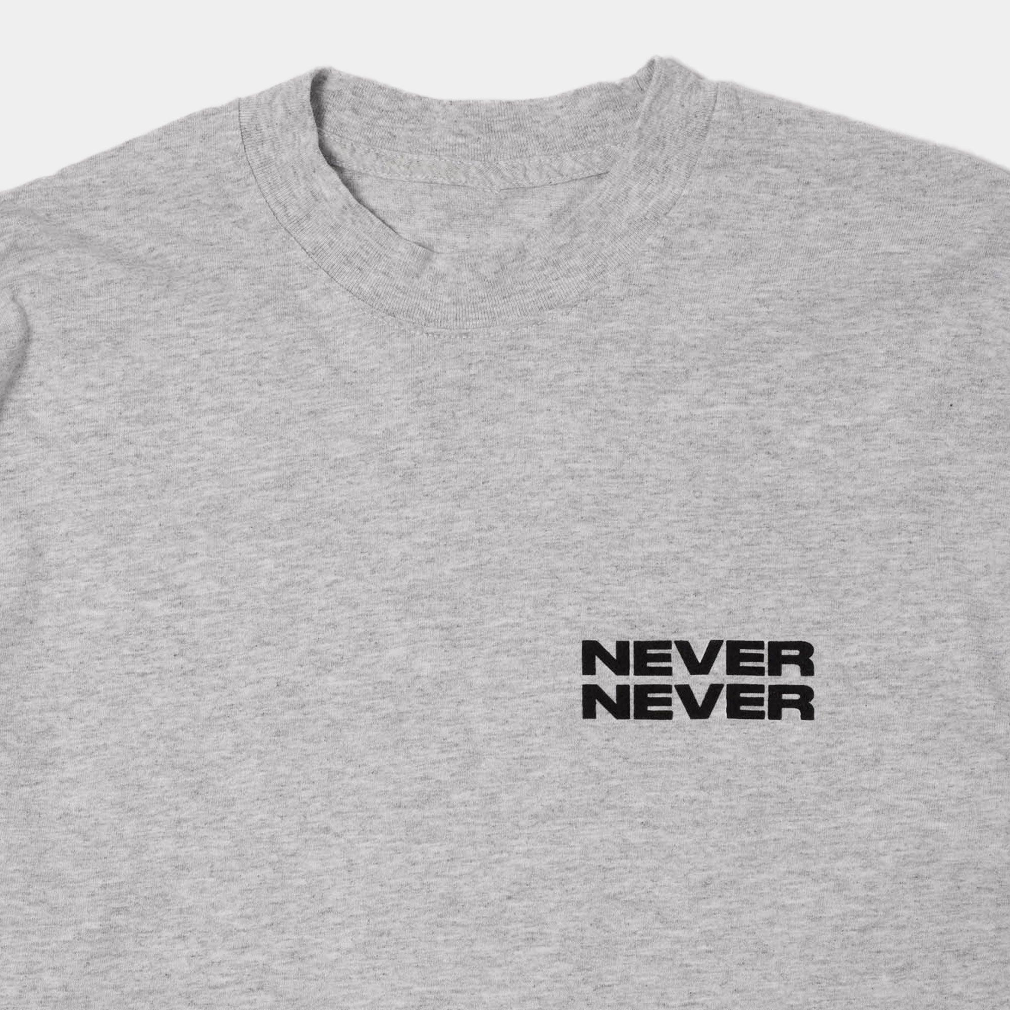 Never Never Concrète Stack LS Tee - Ash Grey - Image 6