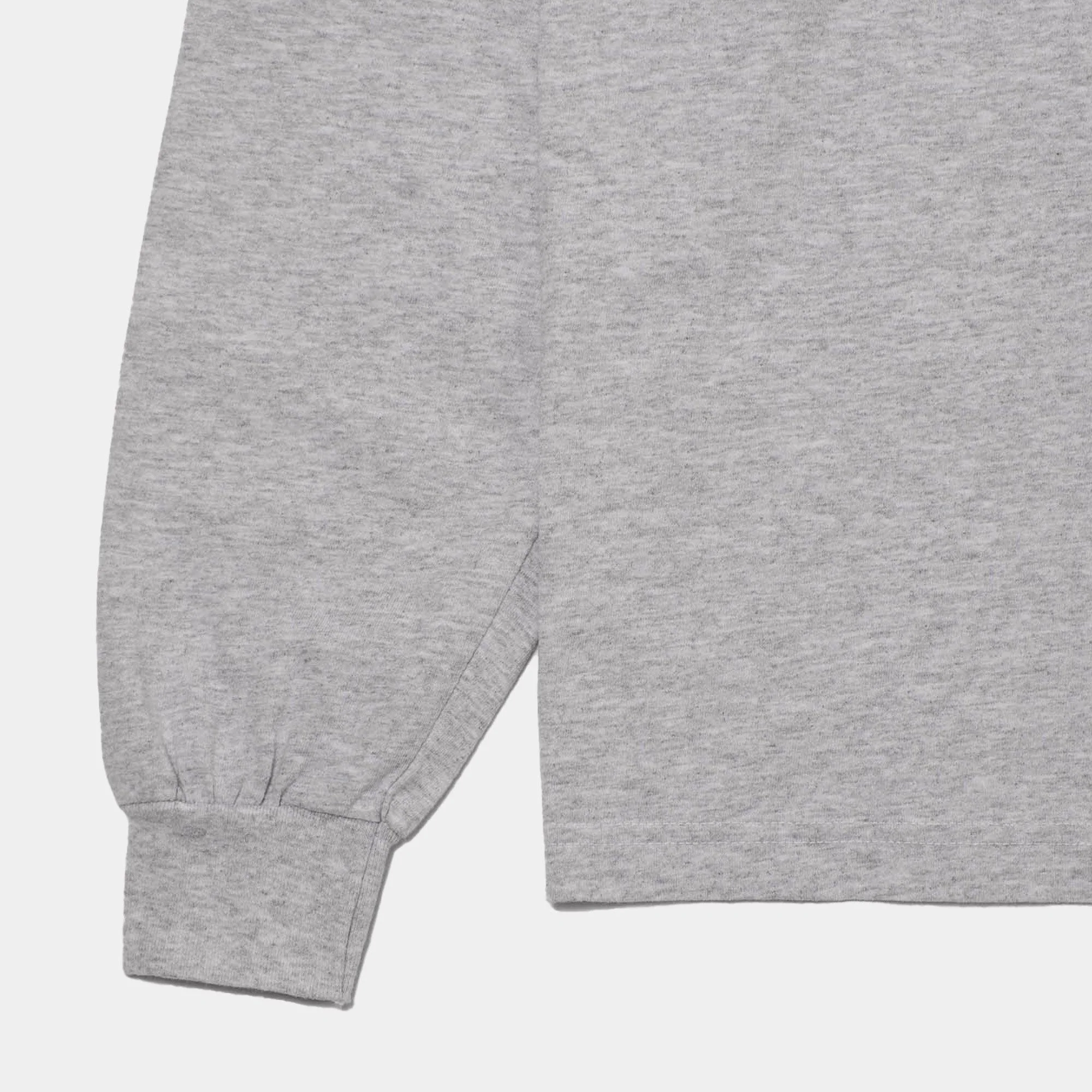 Never Never Concrète Stack LS Tee - Ash Grey - Image 7