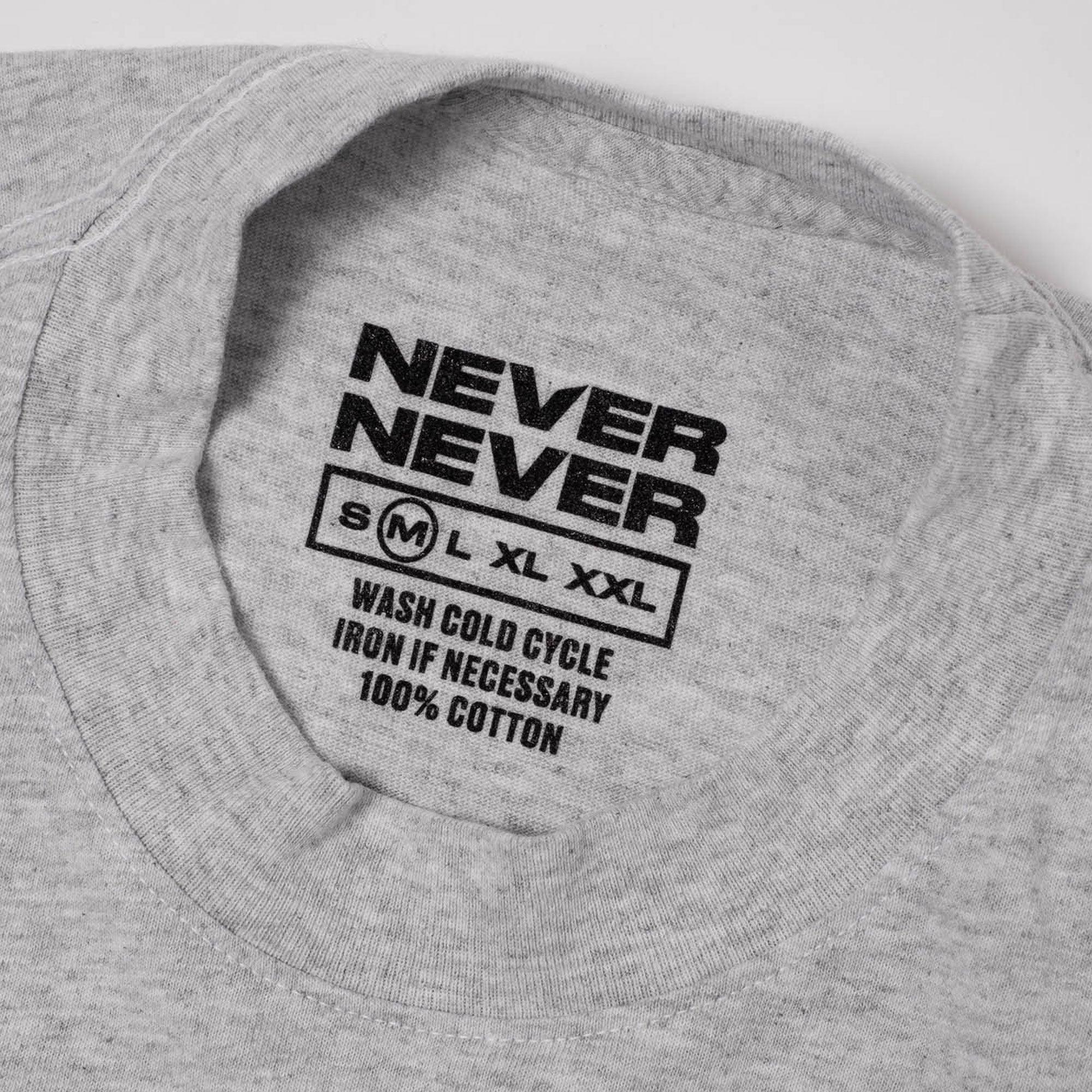 Never Never Concrète Stack LS Tee - Ash Grey - Image 8