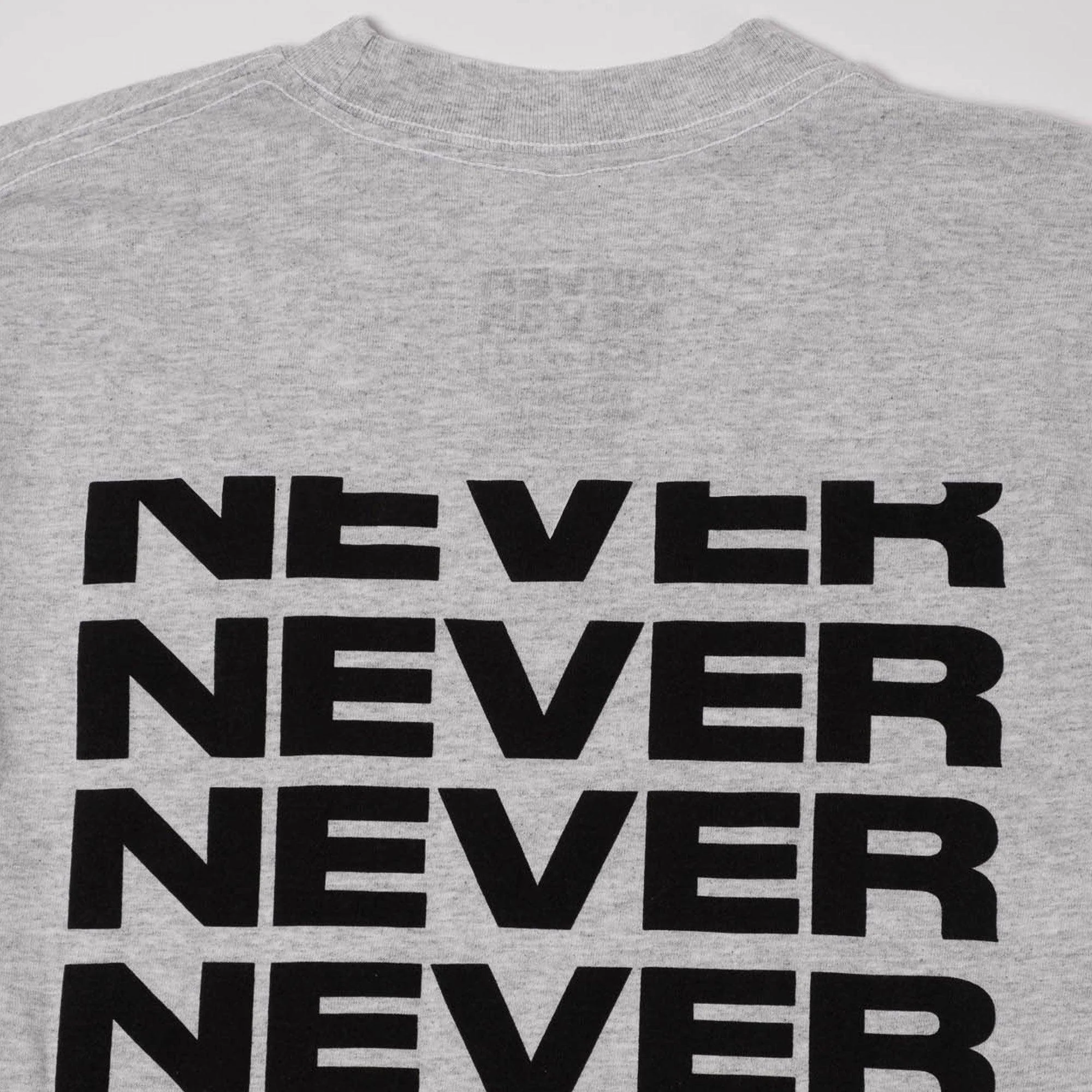 Never Never Concrète Stack LS Tee - Ash Grey - Image 9