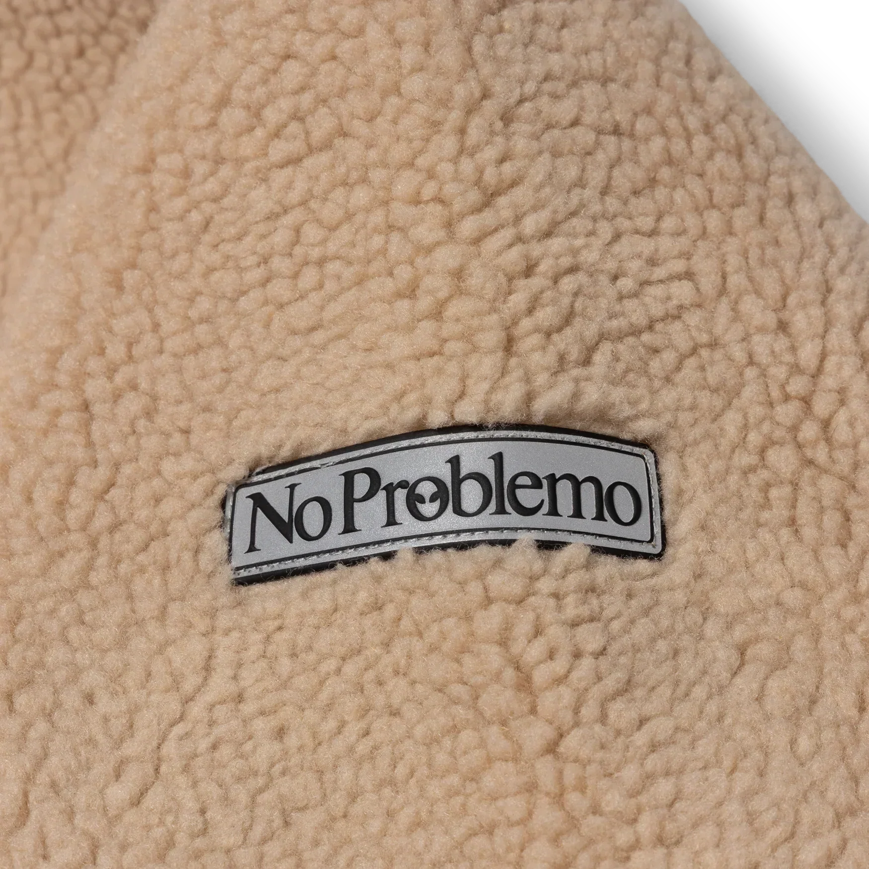 No Problemo Forest Heavy Fleece Jacket - Ecru - Image 3