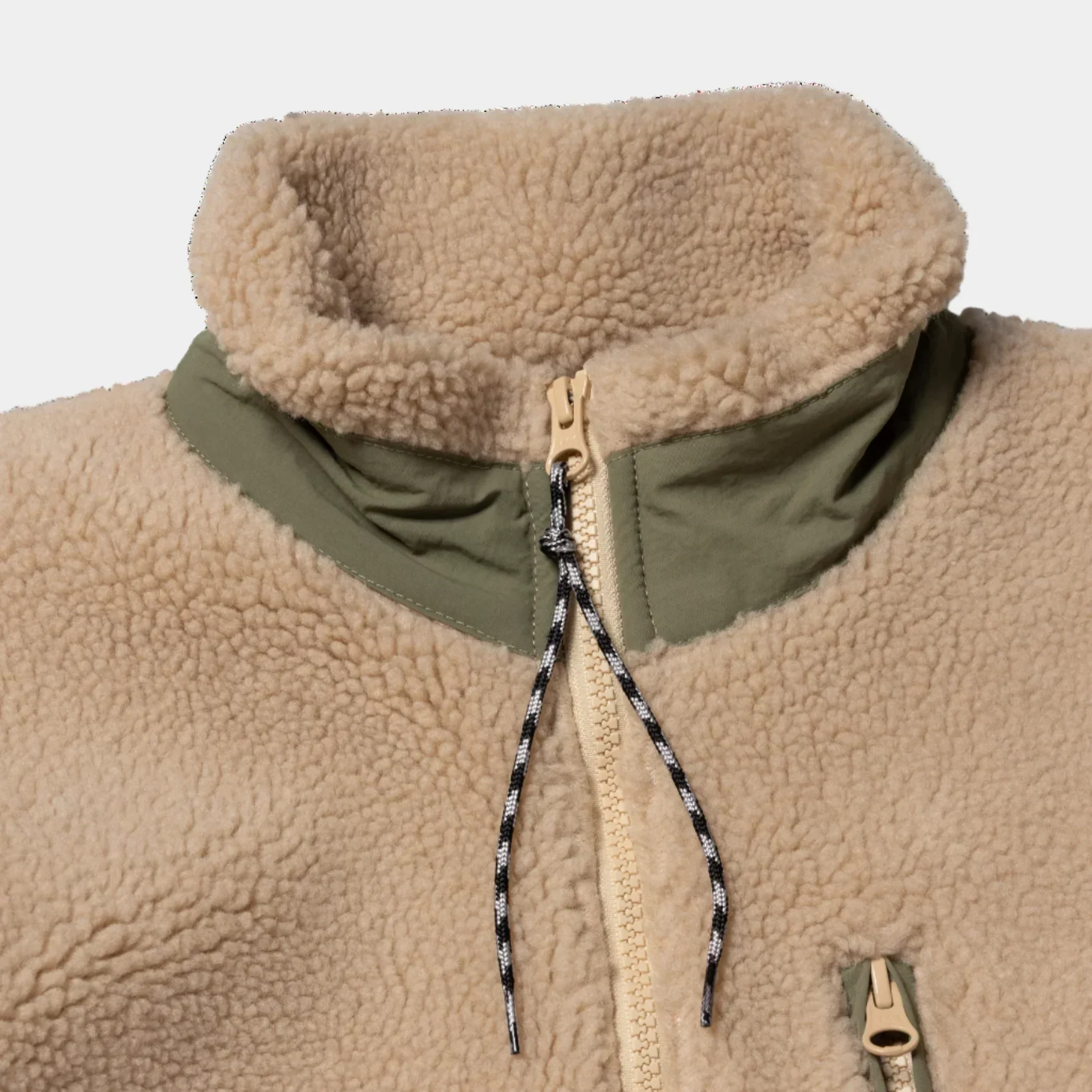 No Problemo Forest Heavy Fleece Jacket - Ecru - Image 5