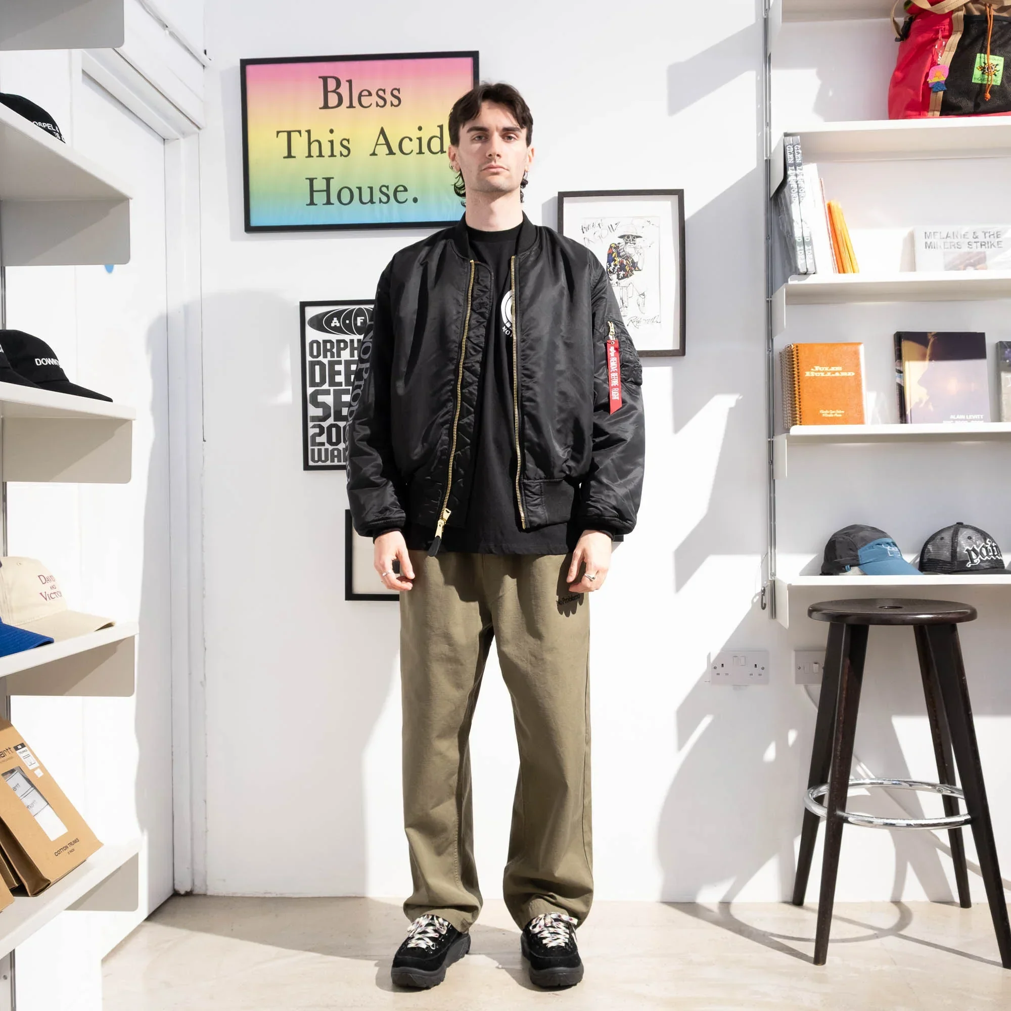 No Problemo x Alpha Industries No War MA-1 Jacket - Black - Image 6