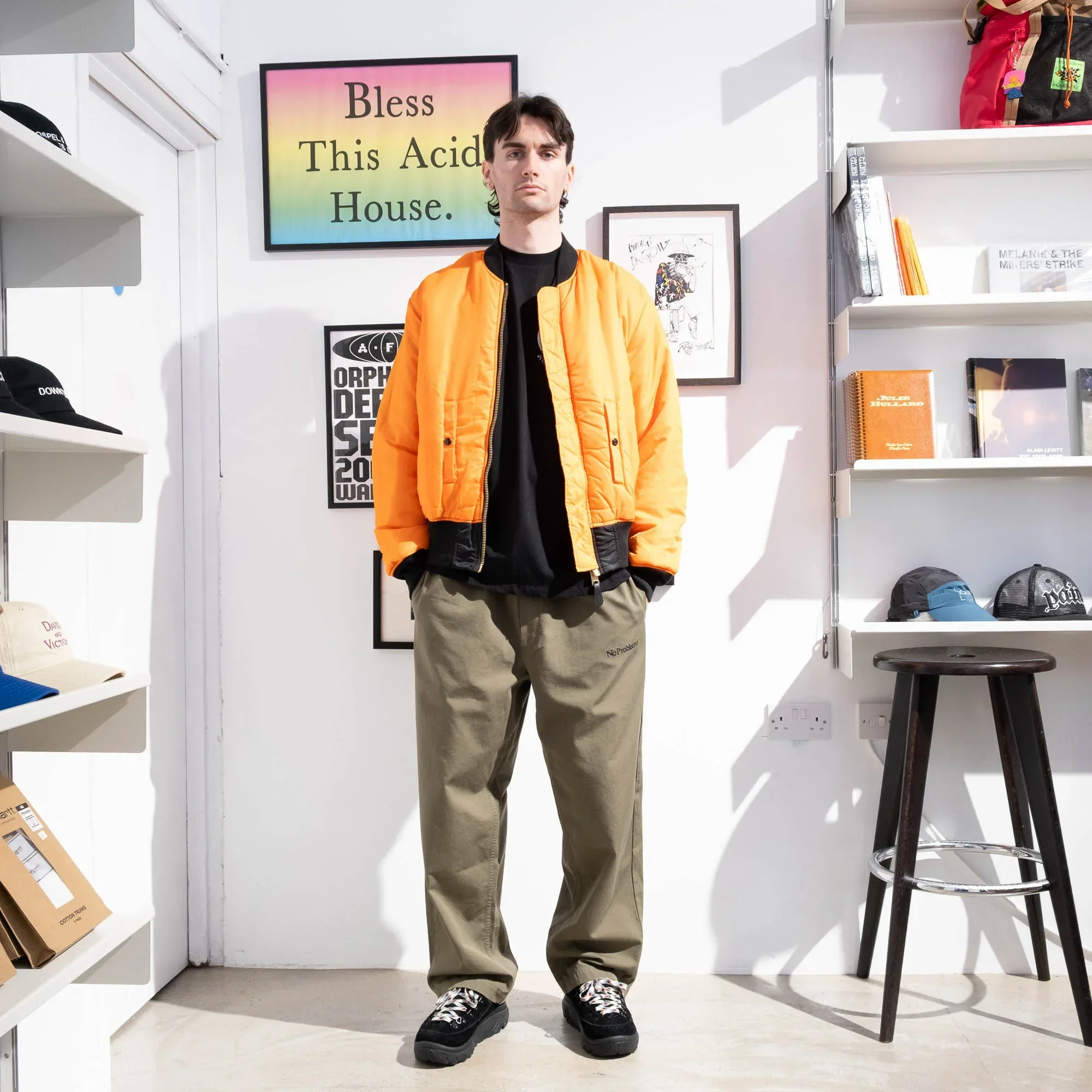 No Problemo x Alpha Industries No War MA-1 Jacket - Black - Image 8