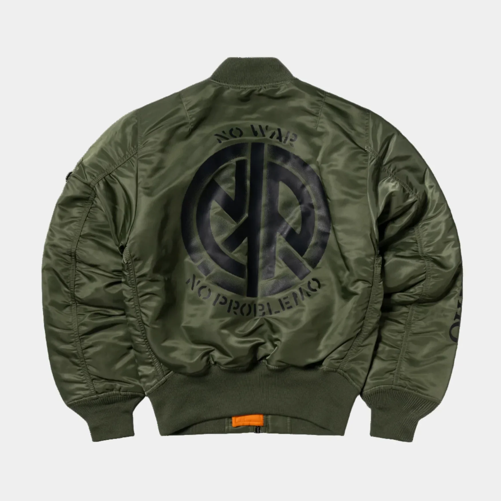 No Problemo x Alpha Industries No War MA-1 Jacket - Green - Image 8