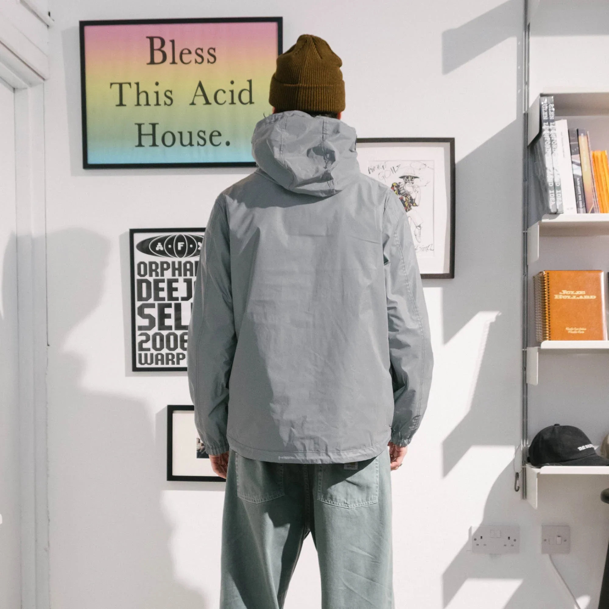 Pop Trading Company Reversible Tech Jacket - Anthracite/Reflective - Image 10