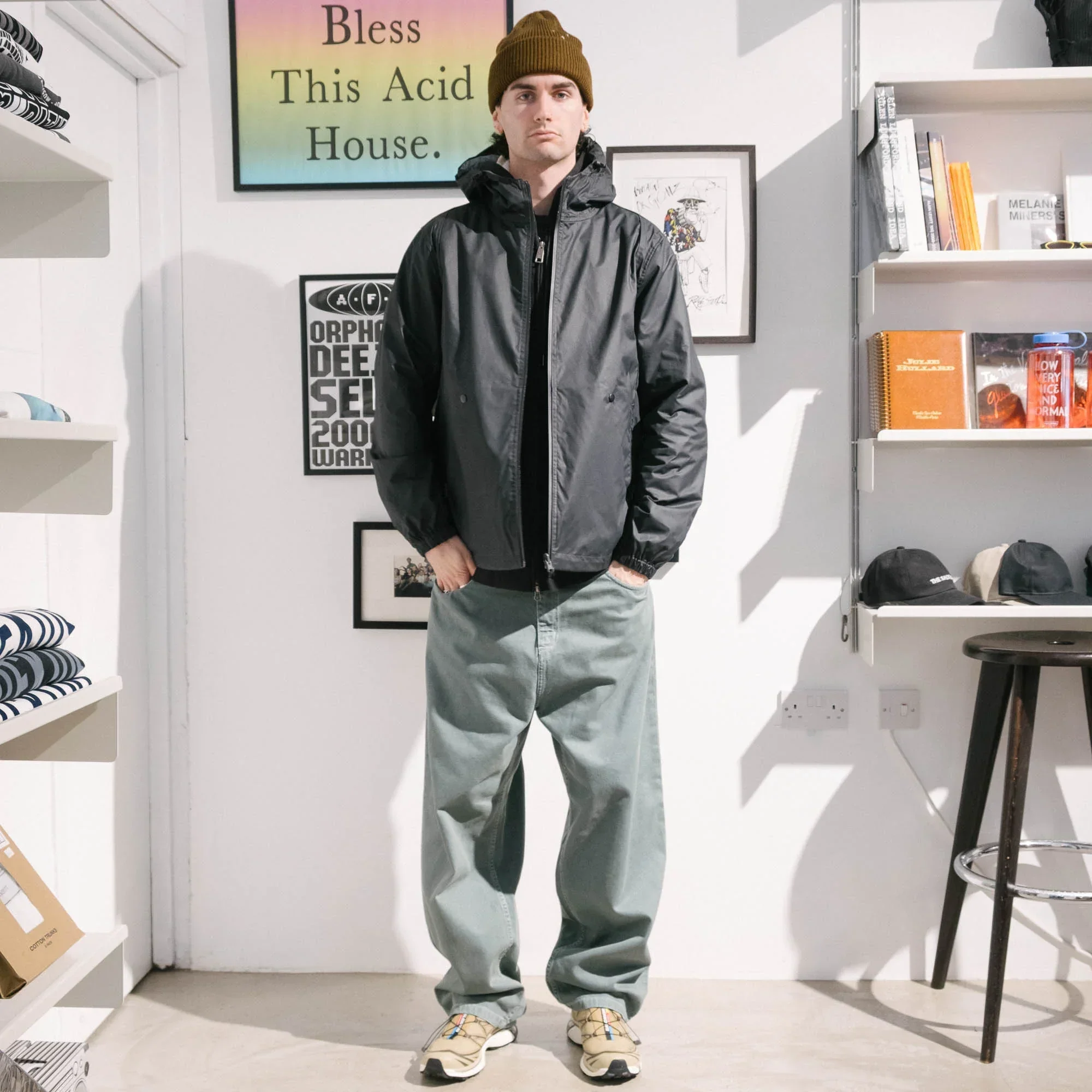 Pop Trading Company Reversible Tech Jacket - Anthracite/Reflective - Image 3