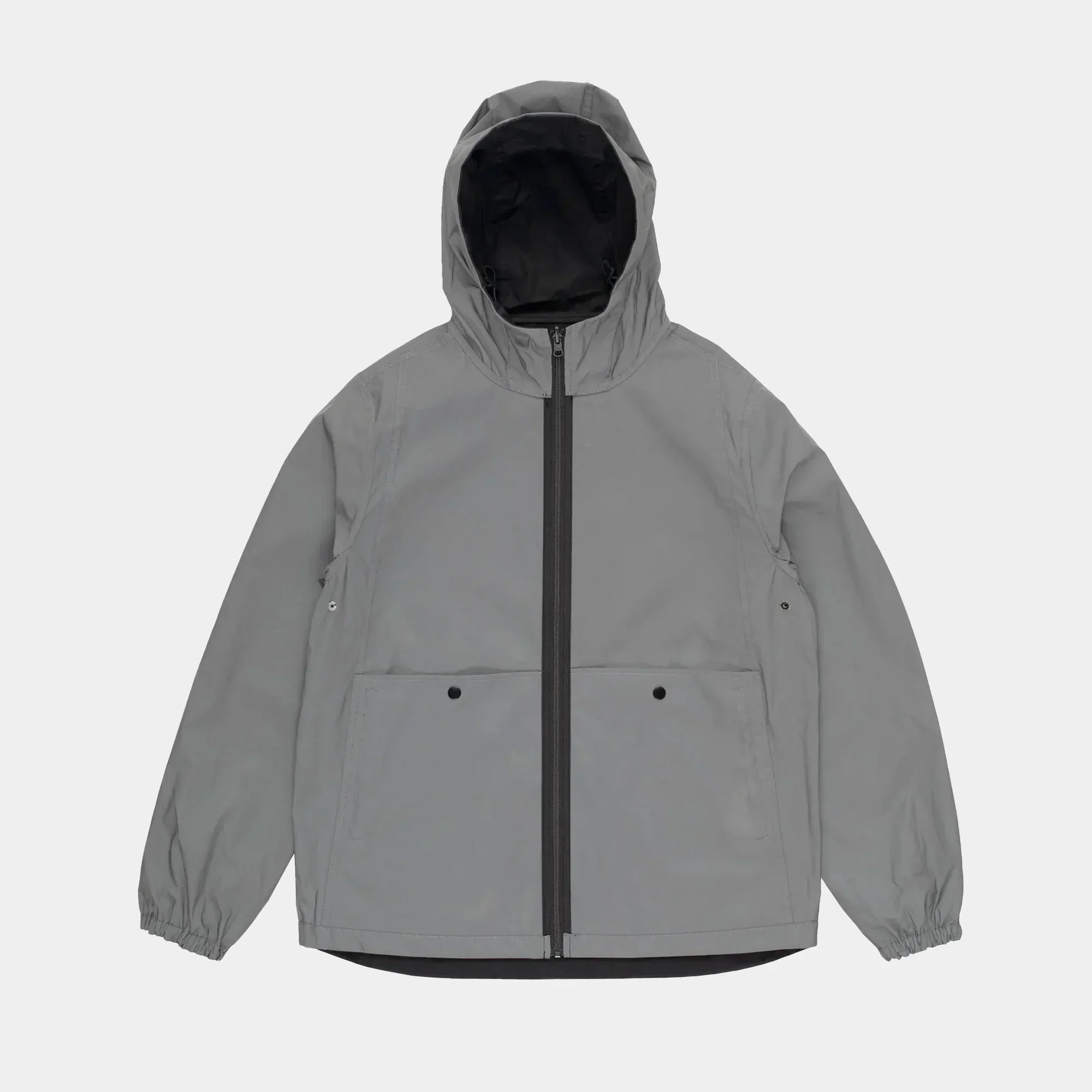 Pop Trading Company Reversible Tech Jacket - Anthracite/Reflective - Image 4