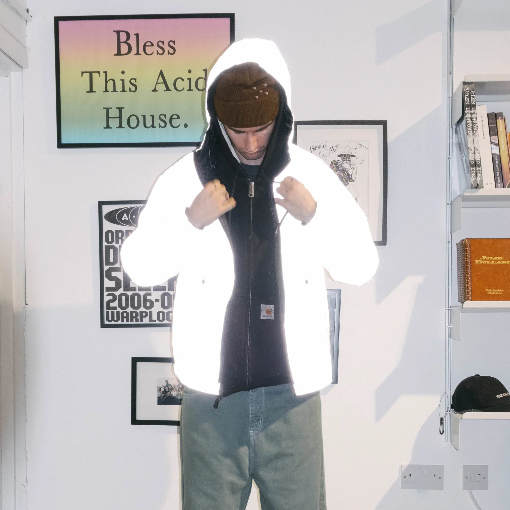 Pop Trading Company Reversible Tech Jacket - Anthracite/Reflective - Image 7