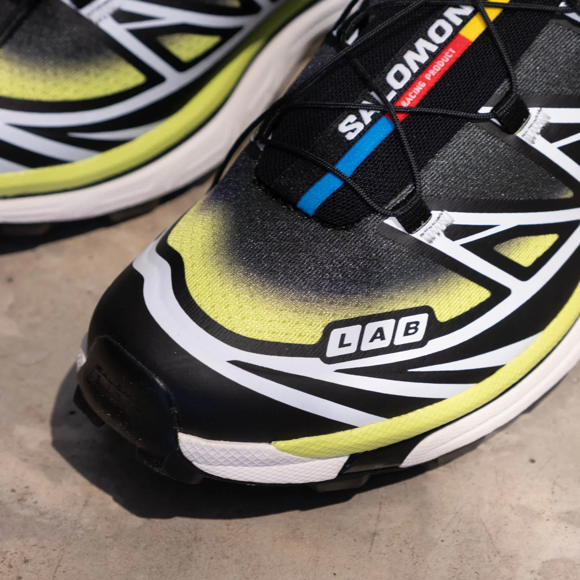 Salomon XT-6 Skyline Shoes - Black/Maritime Blue/Sharp Green - Image 4