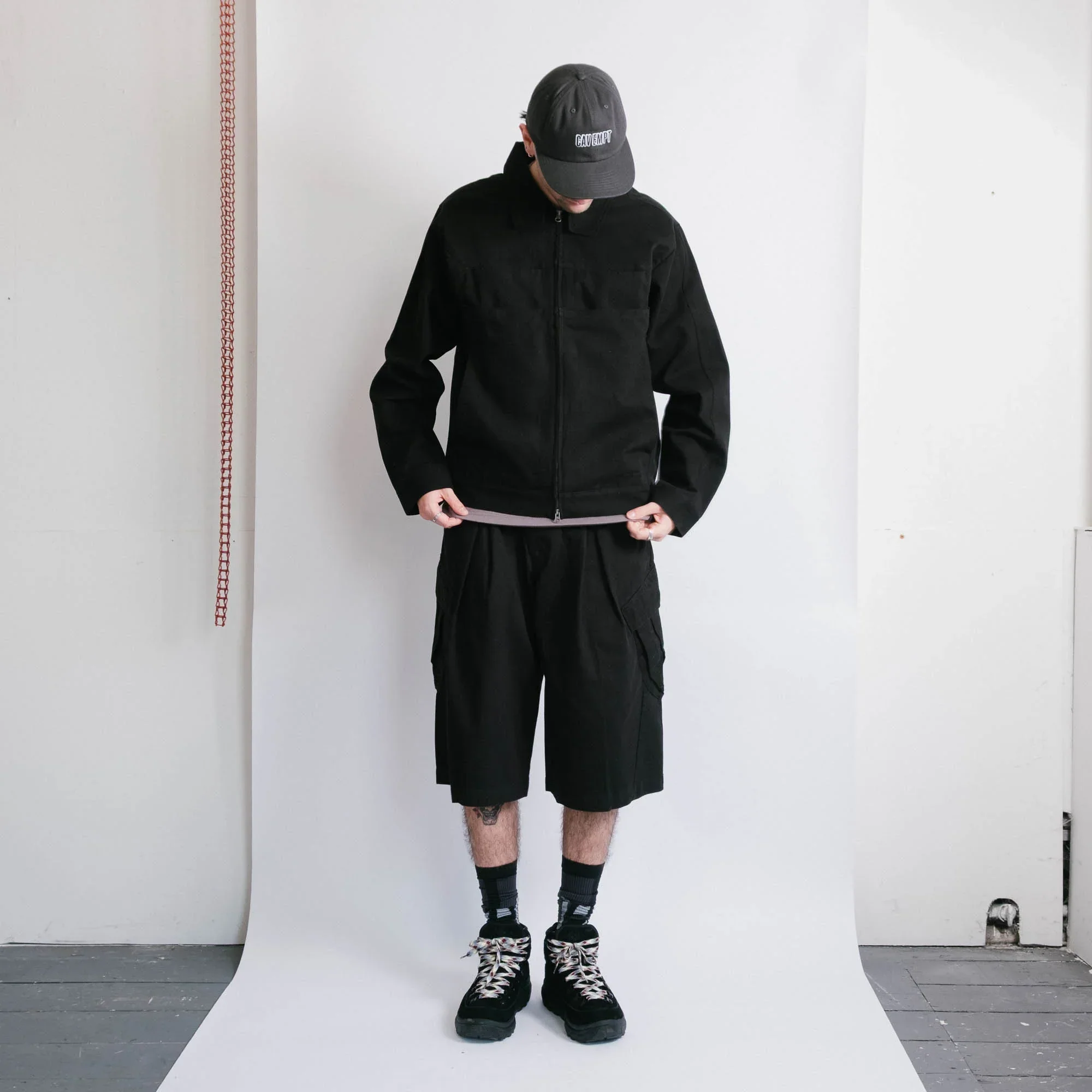 San San Gear Layer Cotton Jacket - Black - Image 4