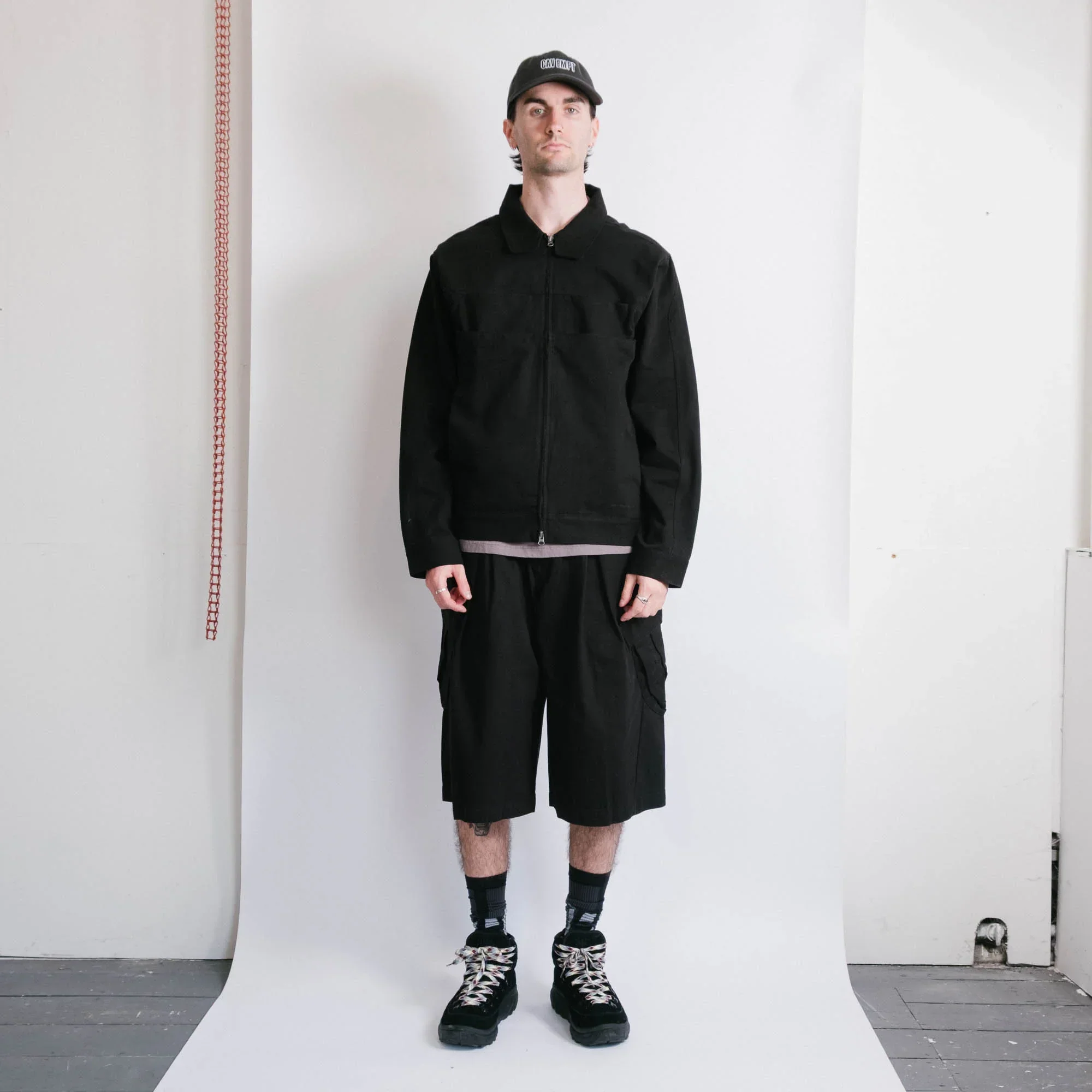 San San Gear Layer Cotton Jacket - Black - Image 5