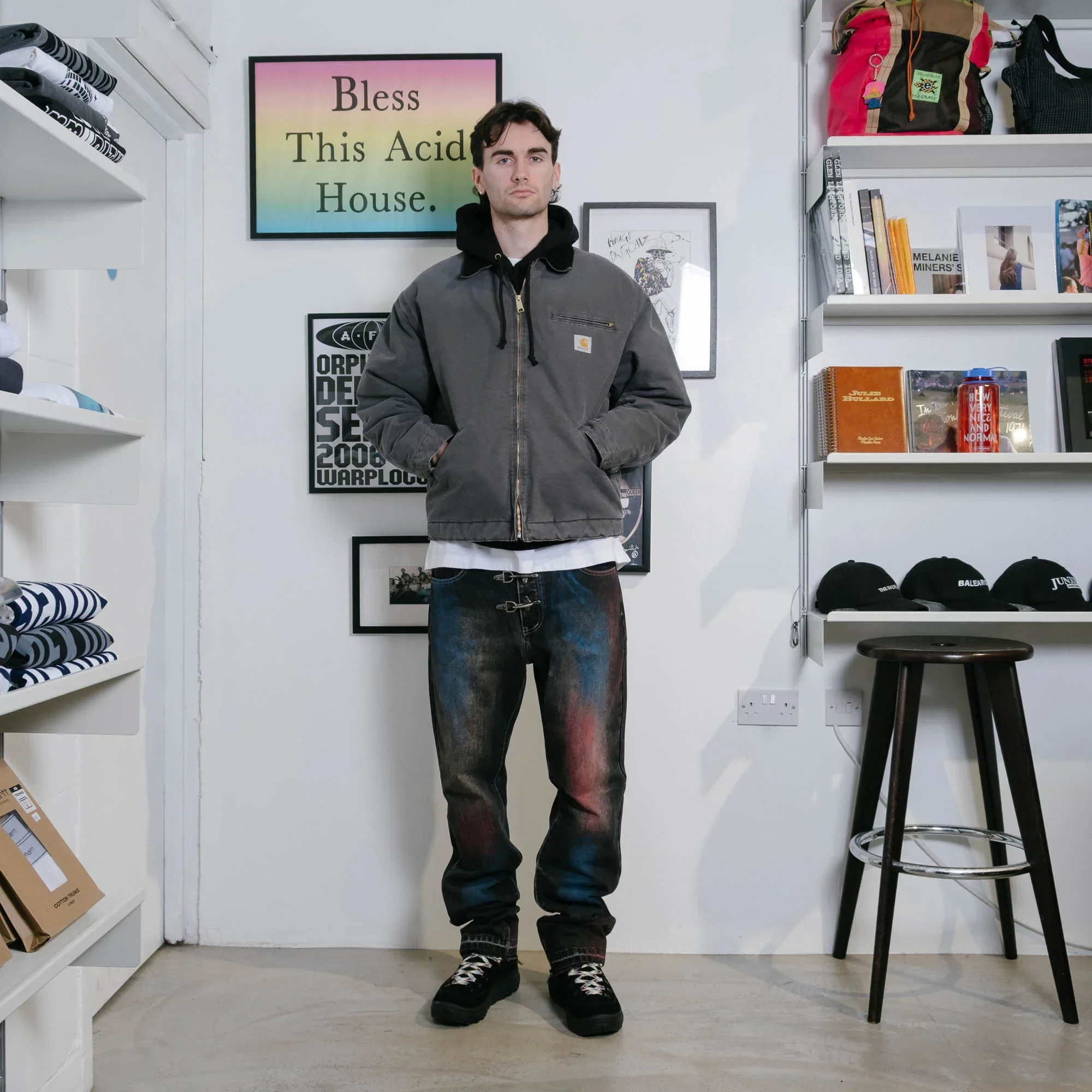 The Salvages Aura Straight Cut Jeans - Black - Image 6