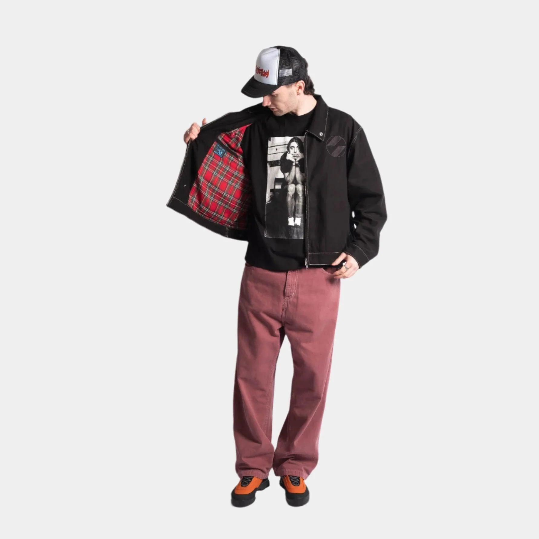 The Salvages Classic Emblem Work Jacket - Black - Image 4