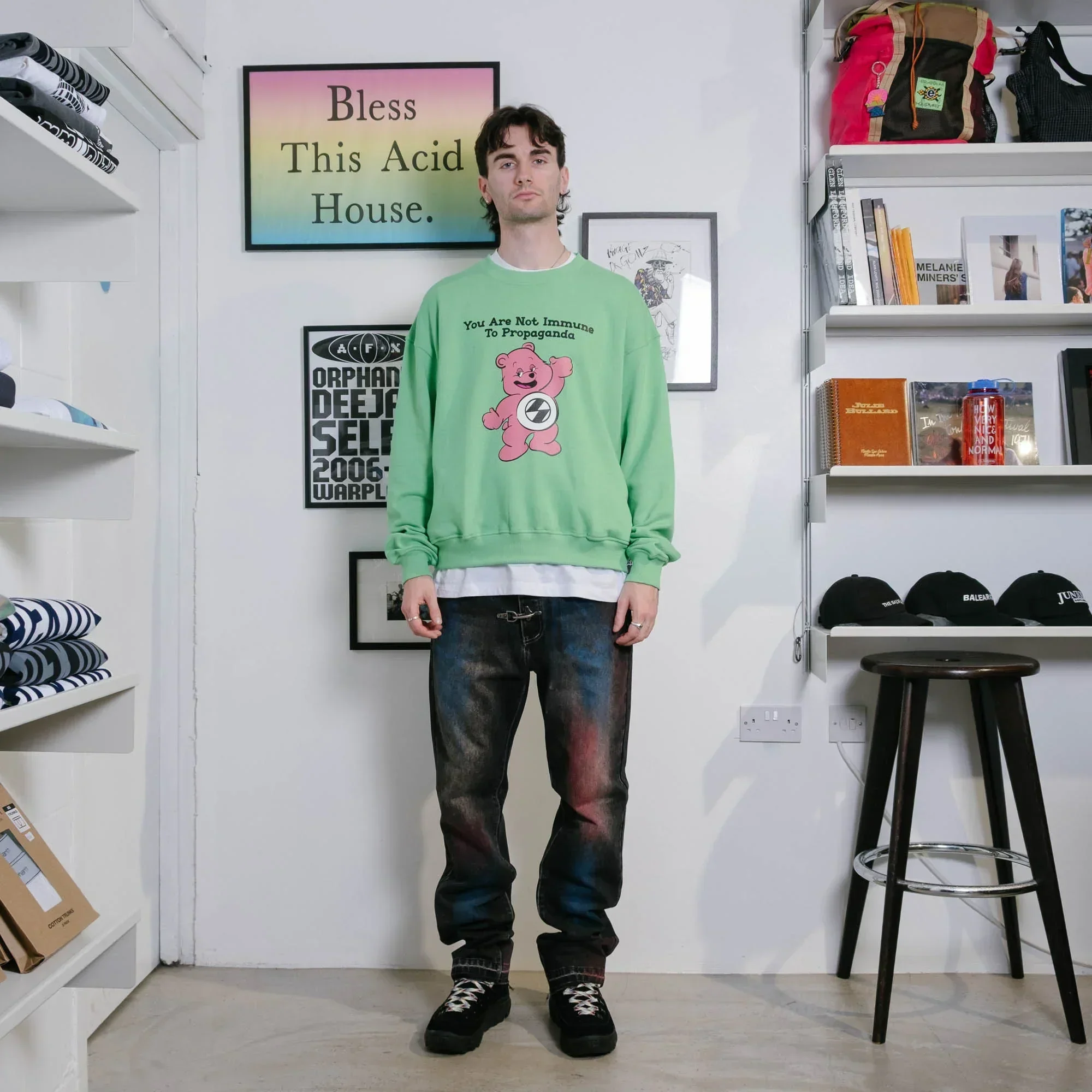 The Salvages Aura Straight Cut Jeans - Black - Image 5