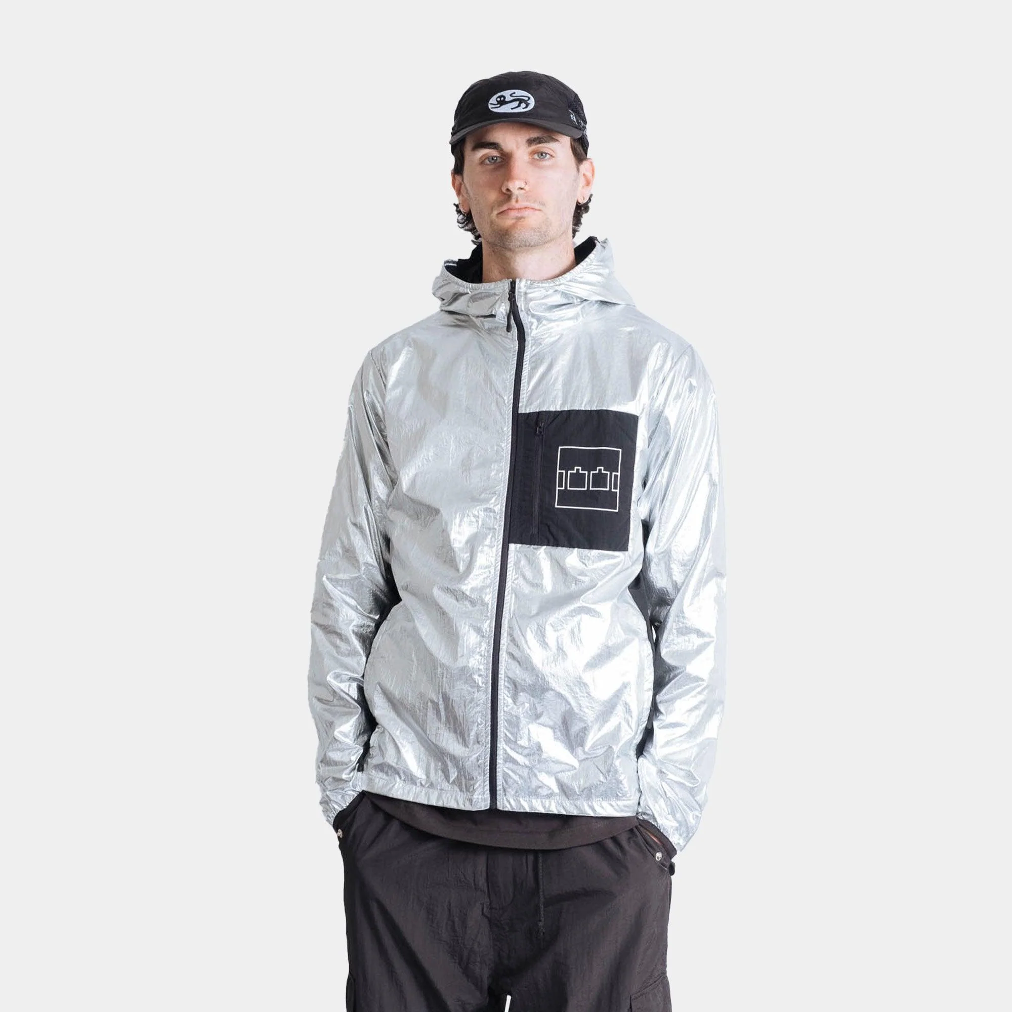 The Trilogy Tapes Lightweight Jacket - Silver - Image 5