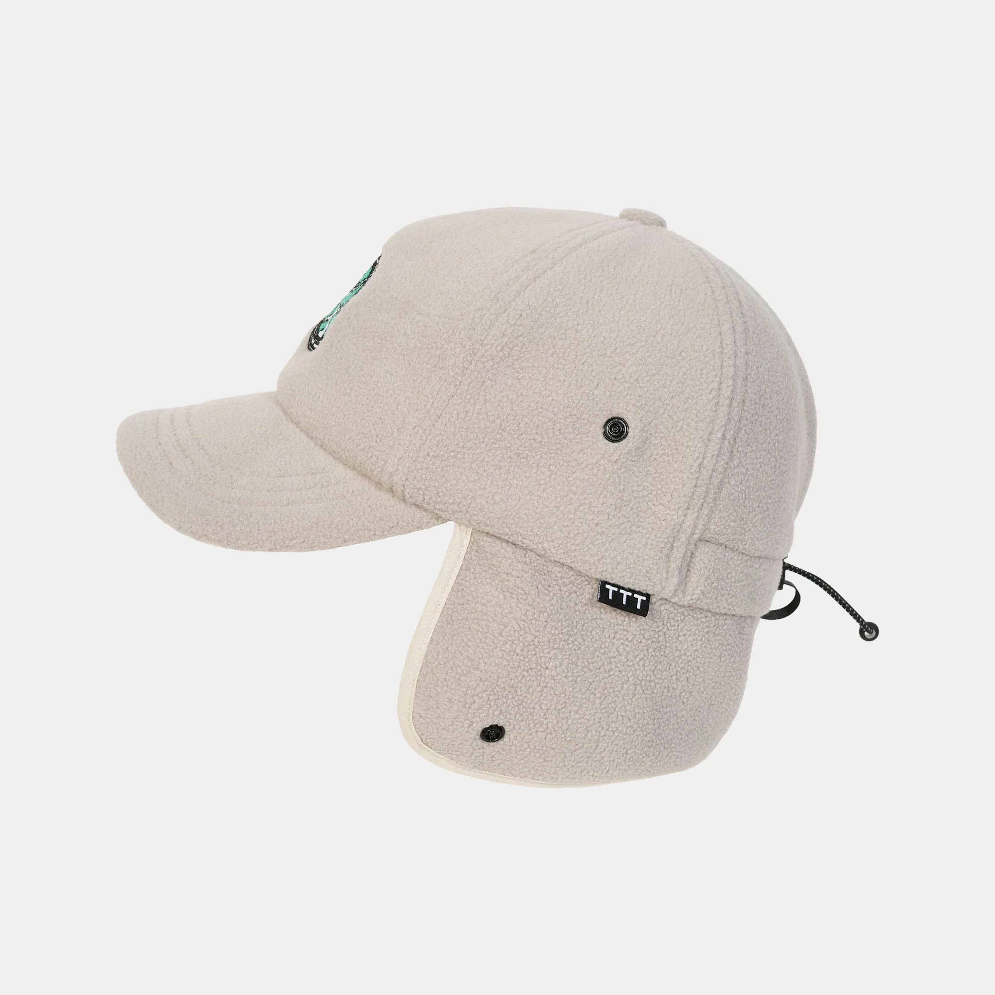 The Trilogy Tapes TTT Fleece Cap - Grey - Image 3