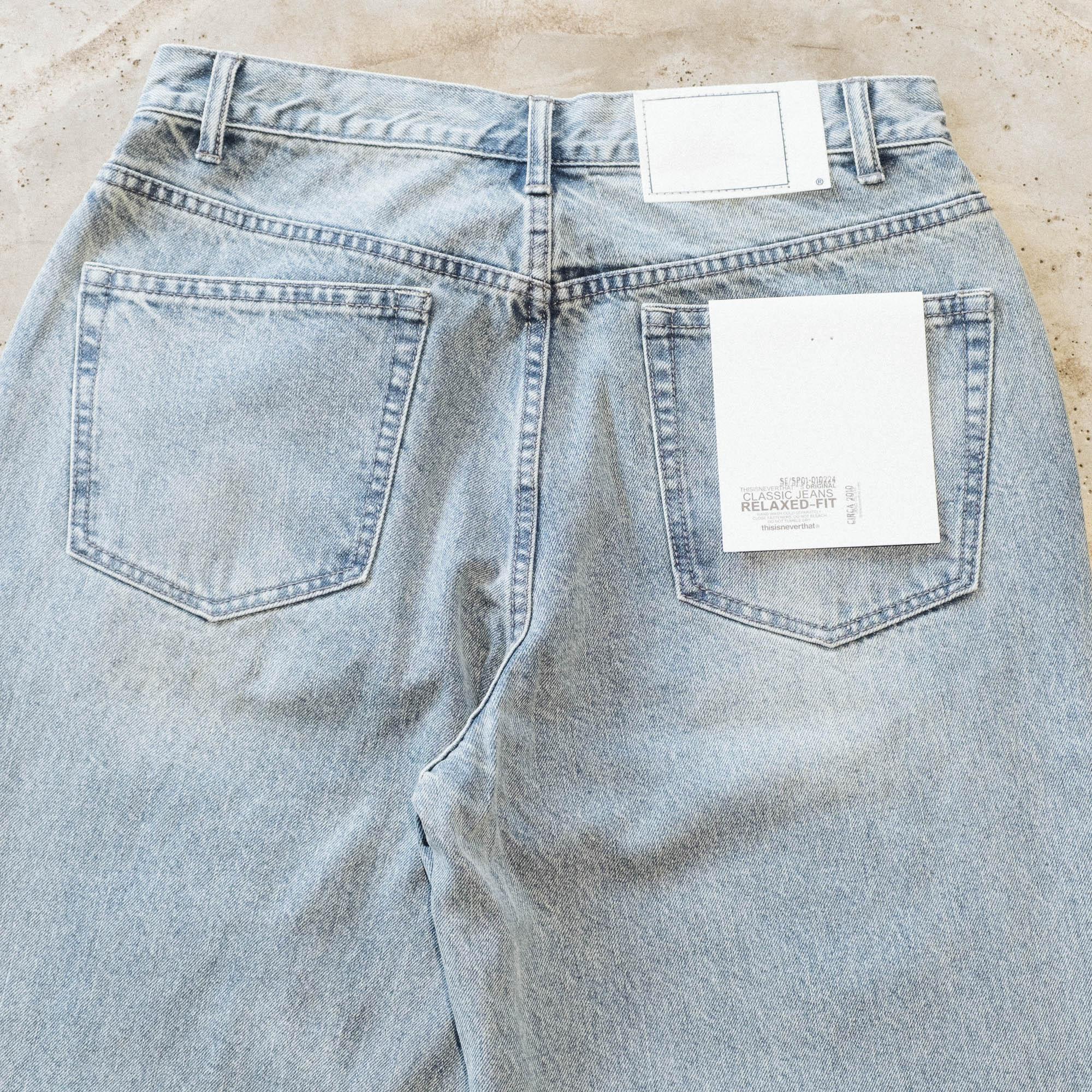 thisisneverthat Relaxed Jeans - Washed Blue - Image 7